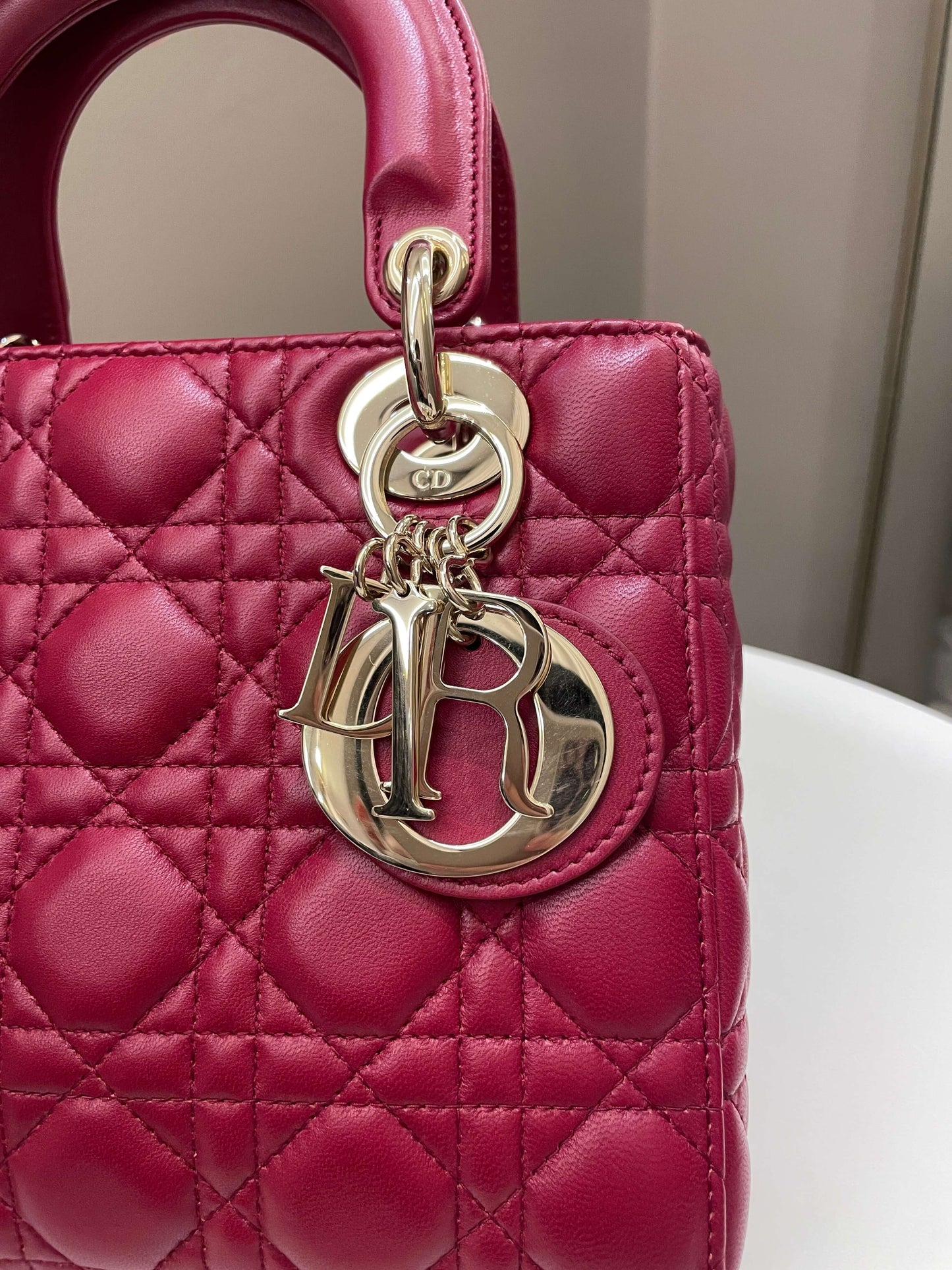 Lady Dior My ABC Dior Red Lambskin