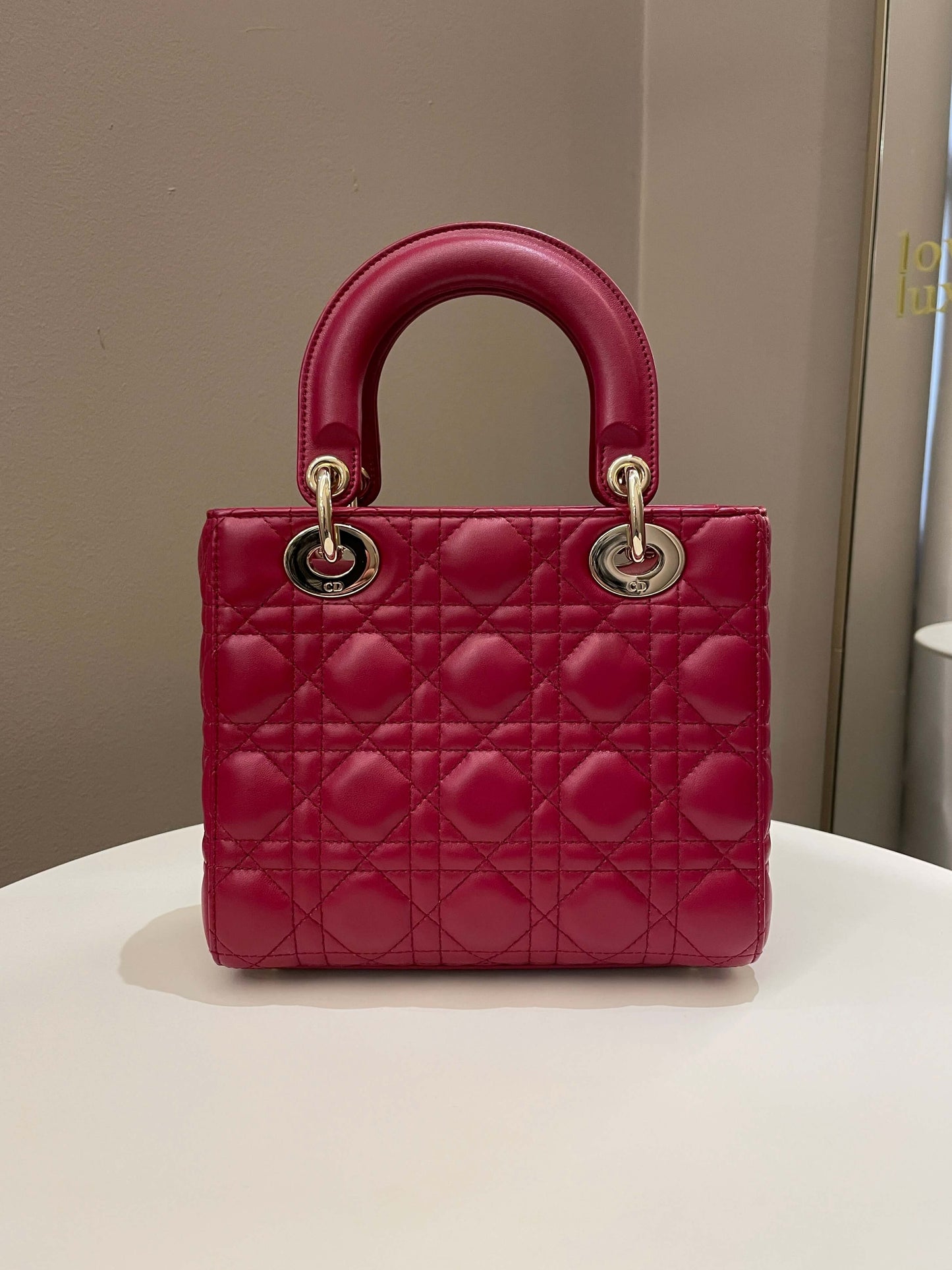 Lady Dior My ABC Dior Red Lambskin