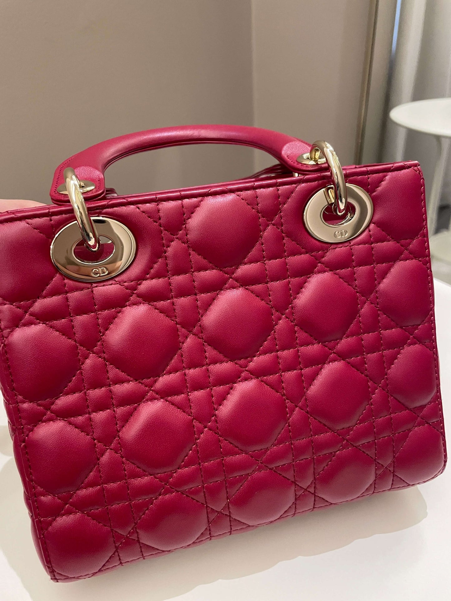 Lady Dior My ABC Dior Red Lambskin