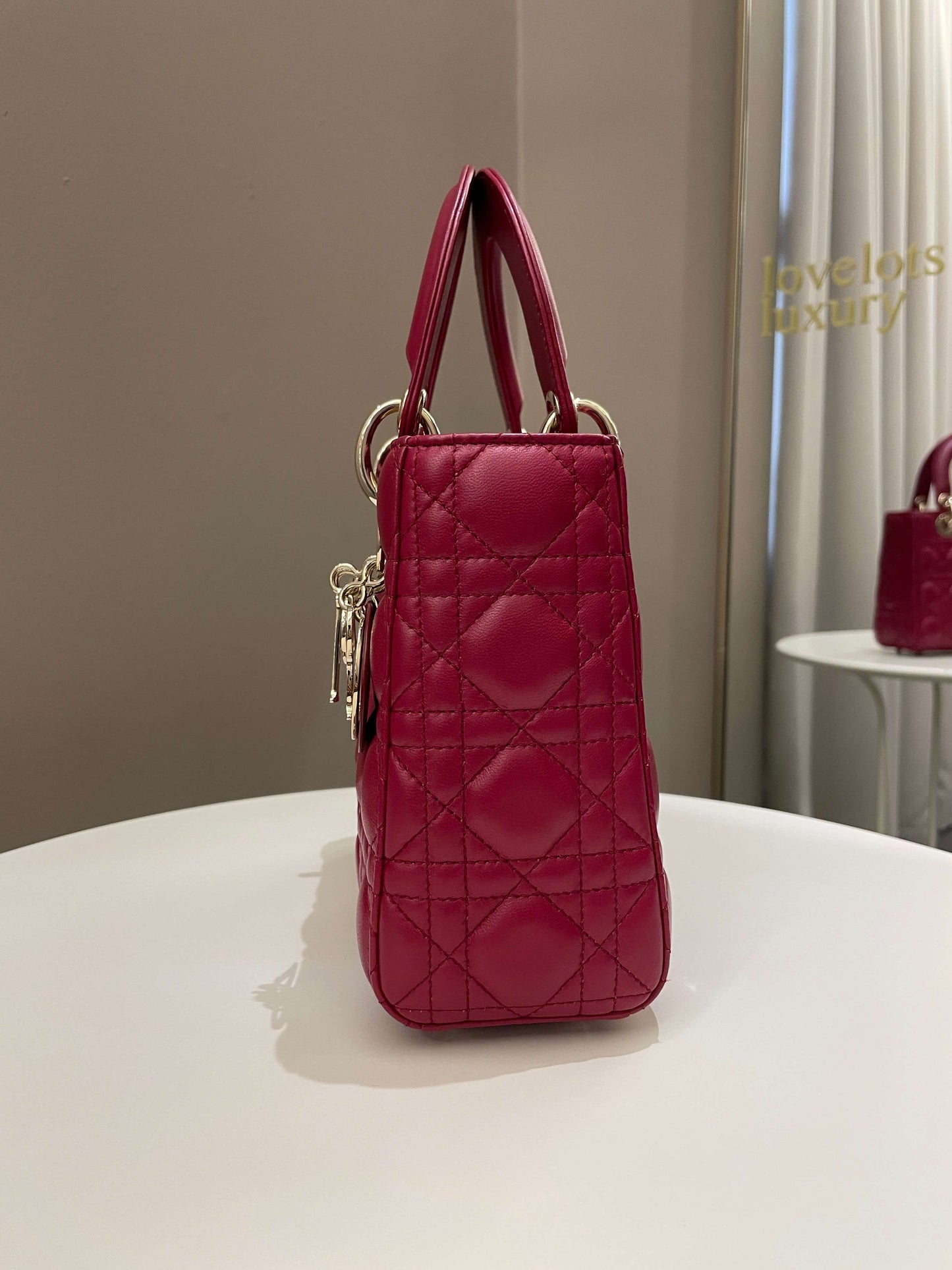 Lady Dior My ABC Dior Red Lambskin