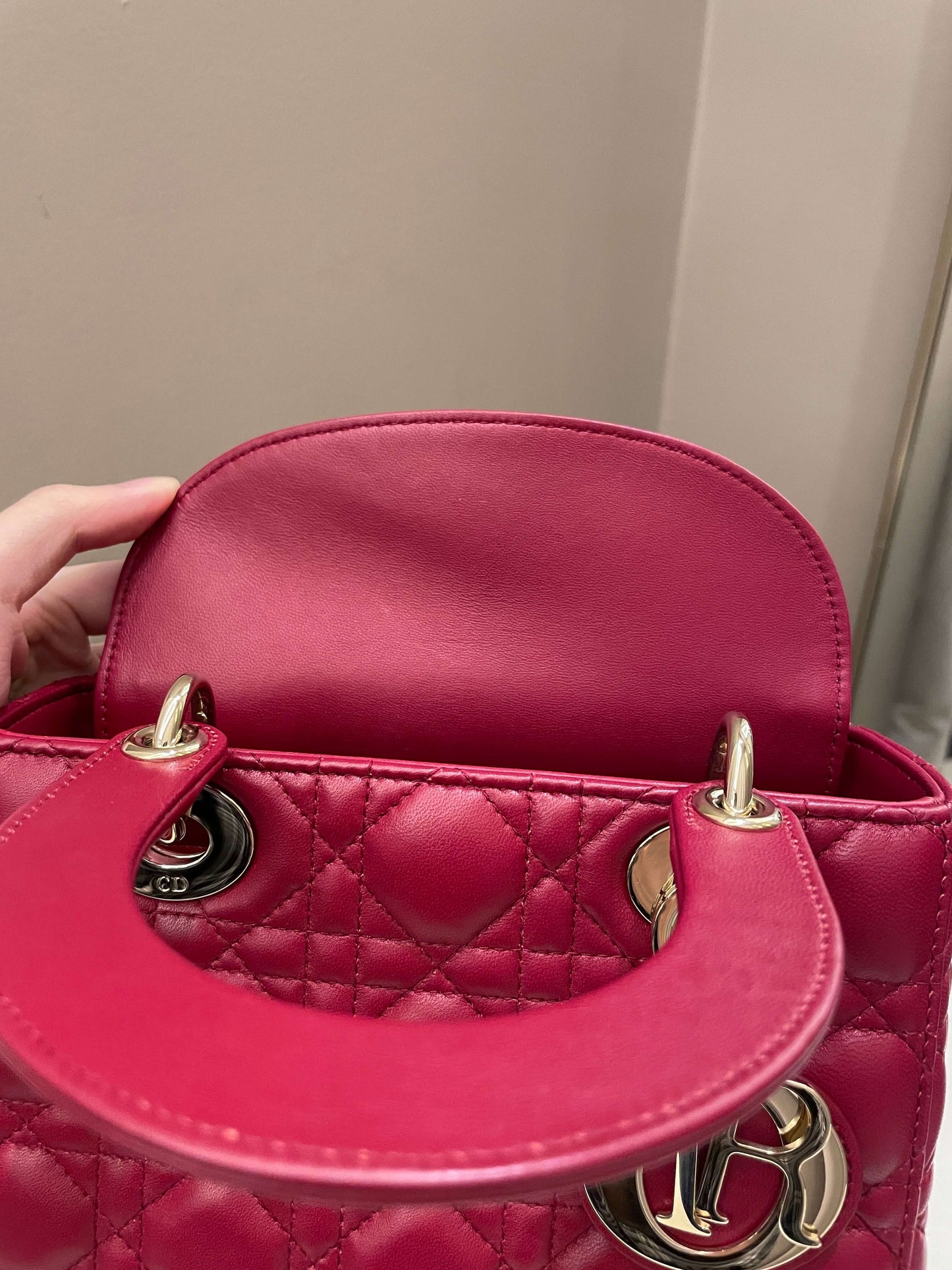 Lady Dior My ABC Dior Red Lambskin