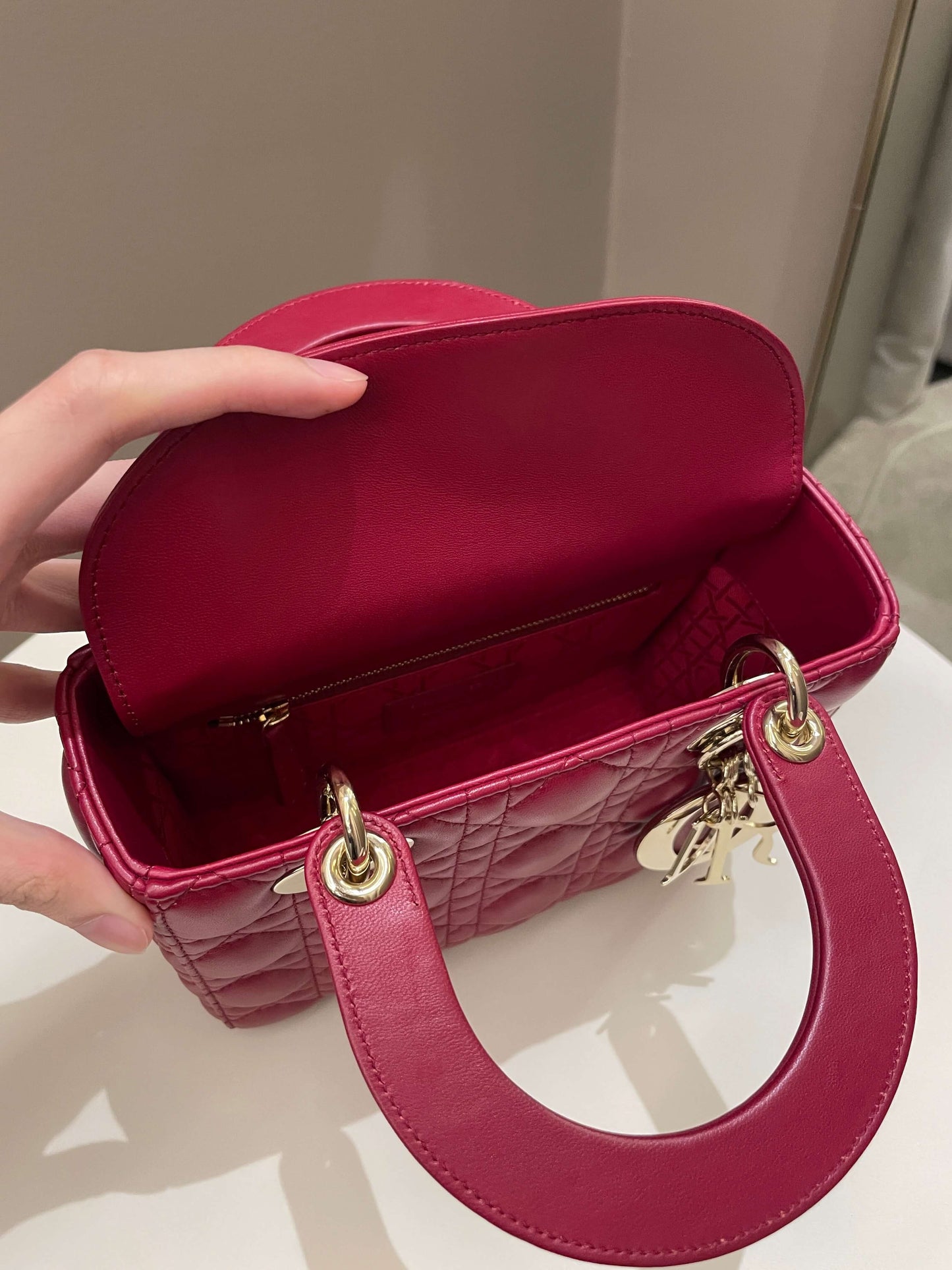 Lady Dior My ABC Dior Red Lambskin