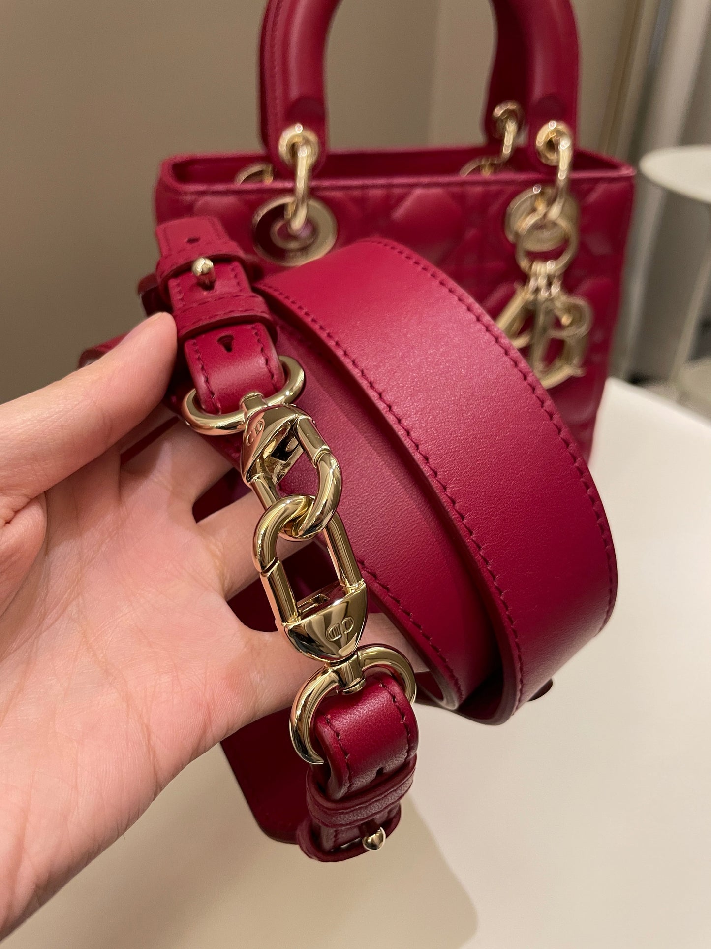 Lady Dior My ABC Dior Red Lambskin