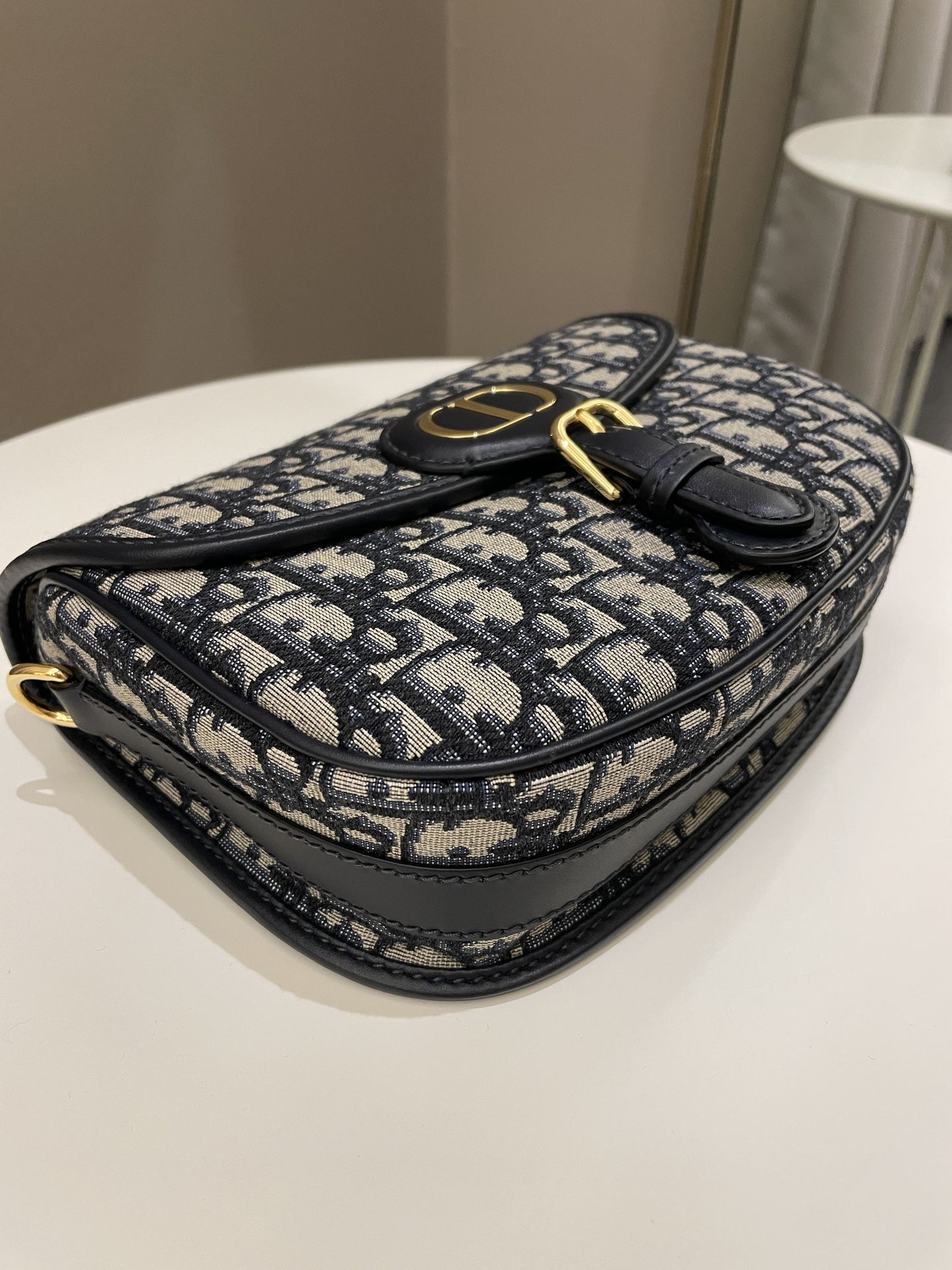 Dior Bobby Bag Navy Oblique