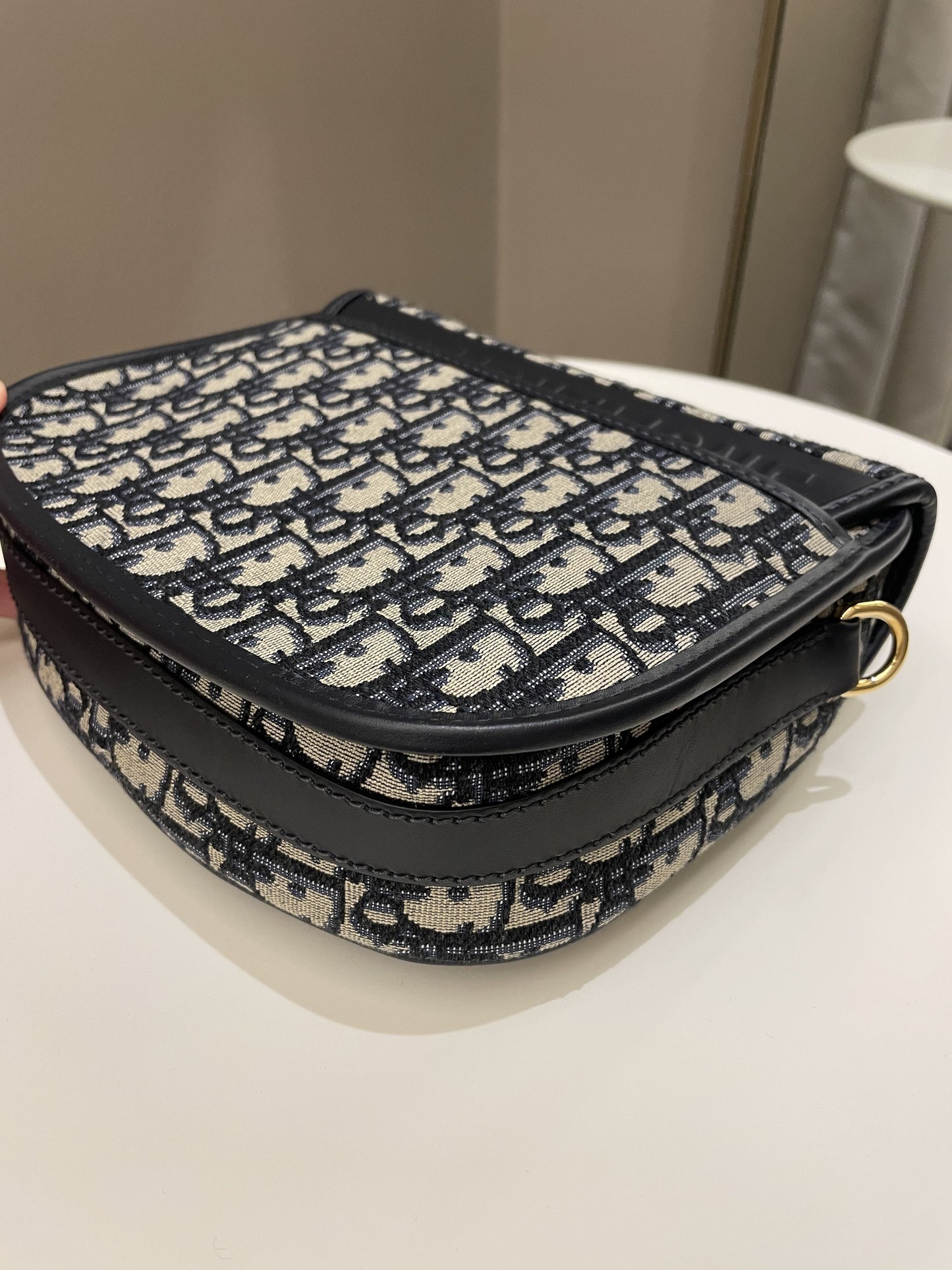 Dior Bobby Bag Navy Oblique