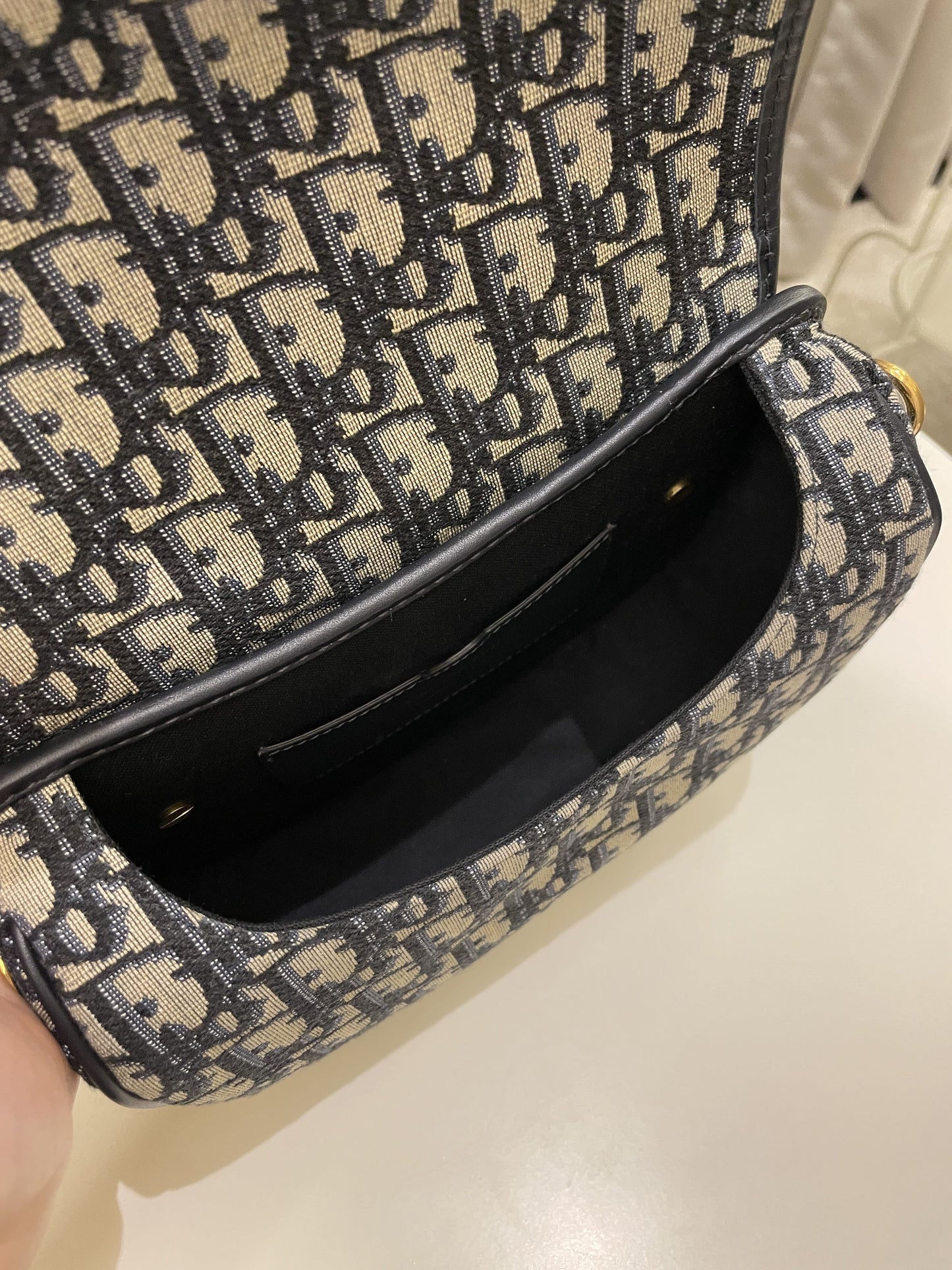 Dior Bobby Bag Navy Oblique