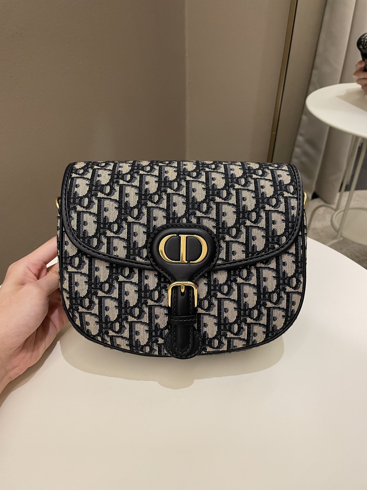 Dior Bobby Bag Navy Oblique