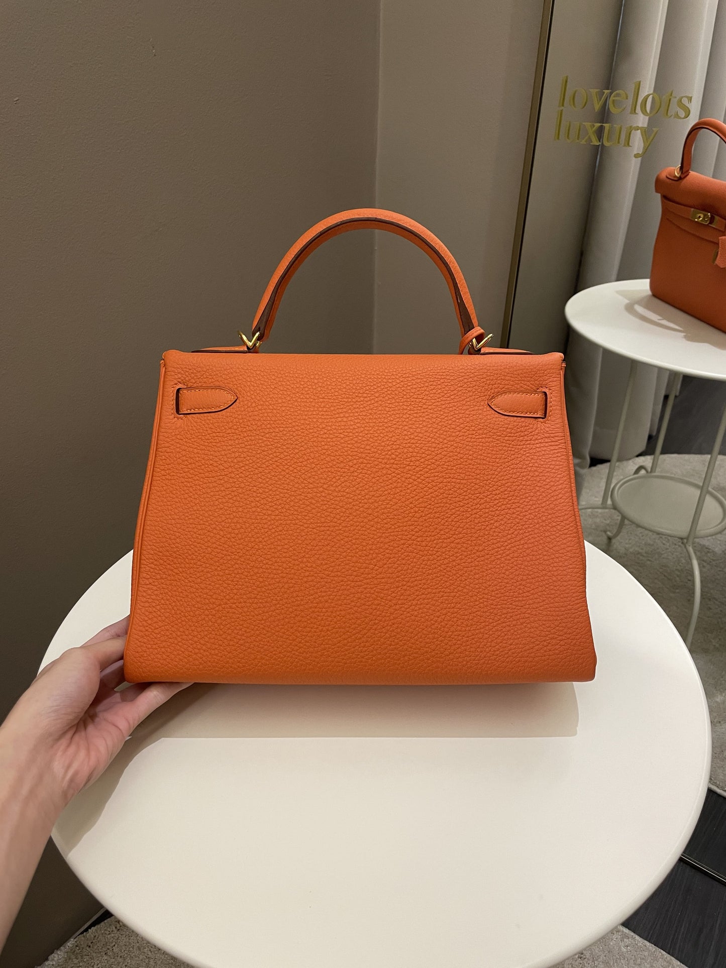 Hermes Kelly Retourne 32 Orange Togo