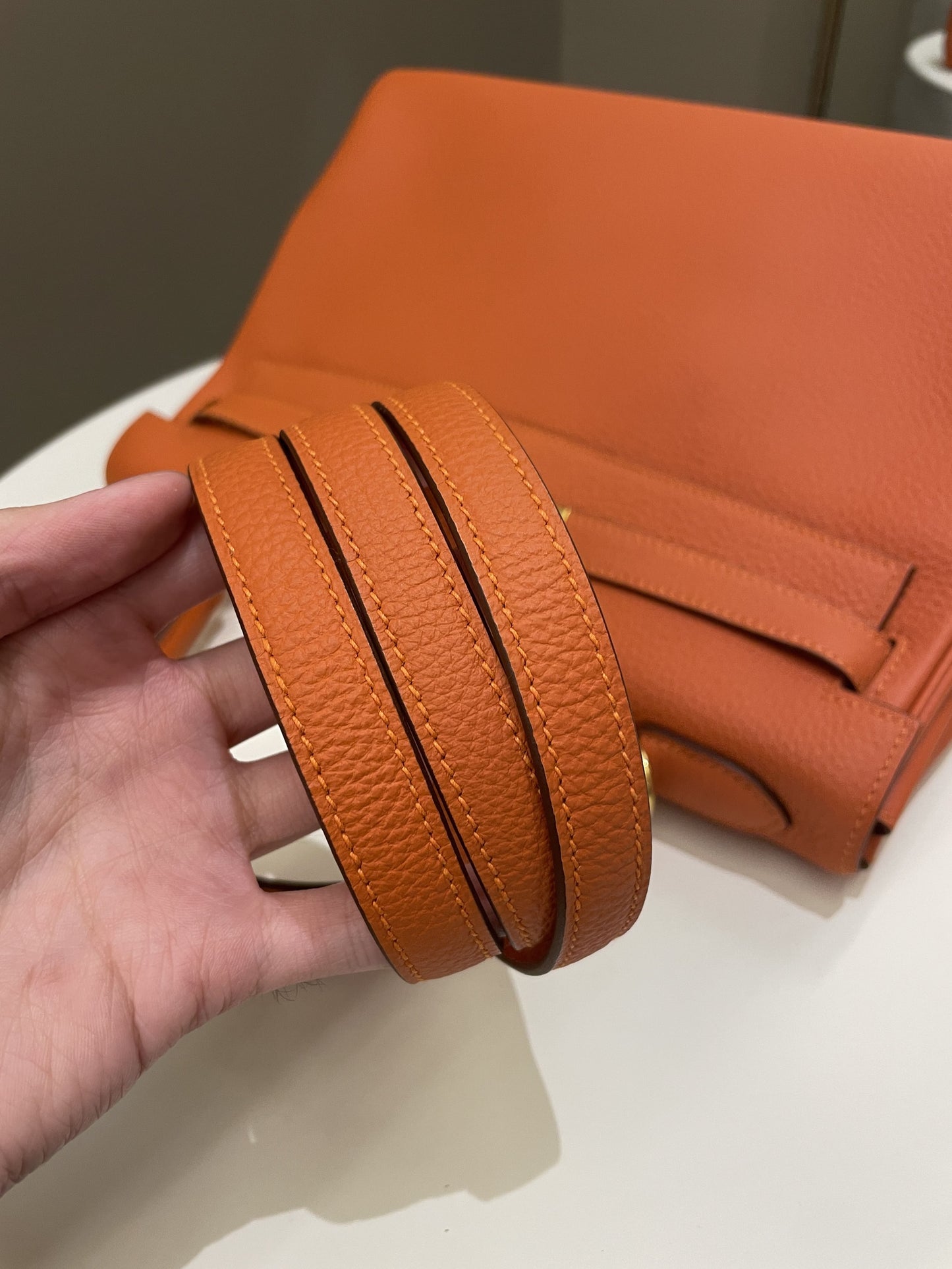 Hermes Kelly Retourne 32 Orange Togo