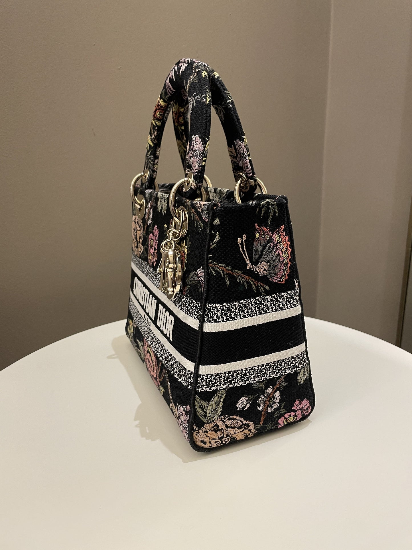 Dior Lady D-Lite Jardin Botanic Black Embroidery