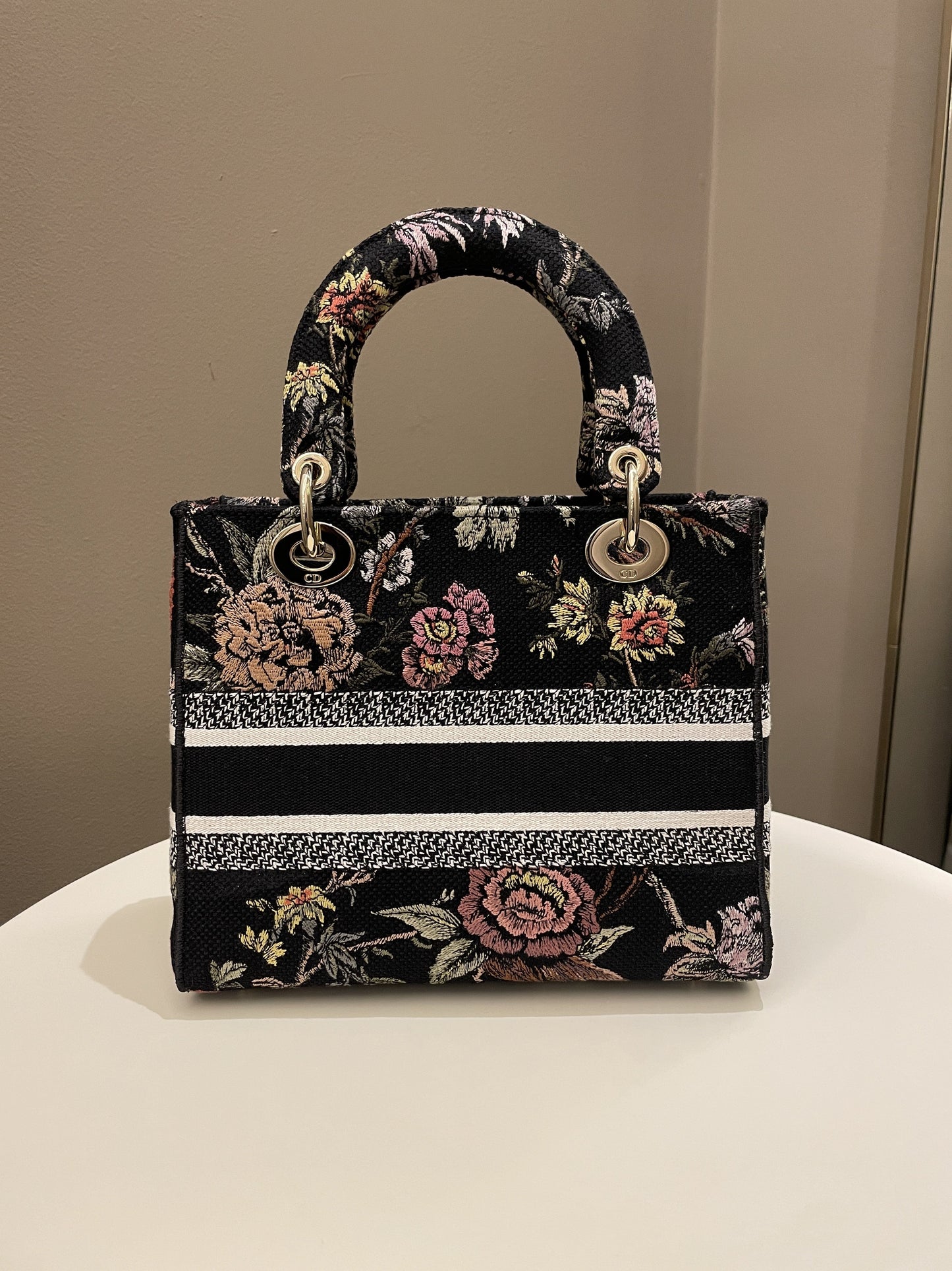 Dior Lady D-Lite Jardin Botanic Black Embroidery