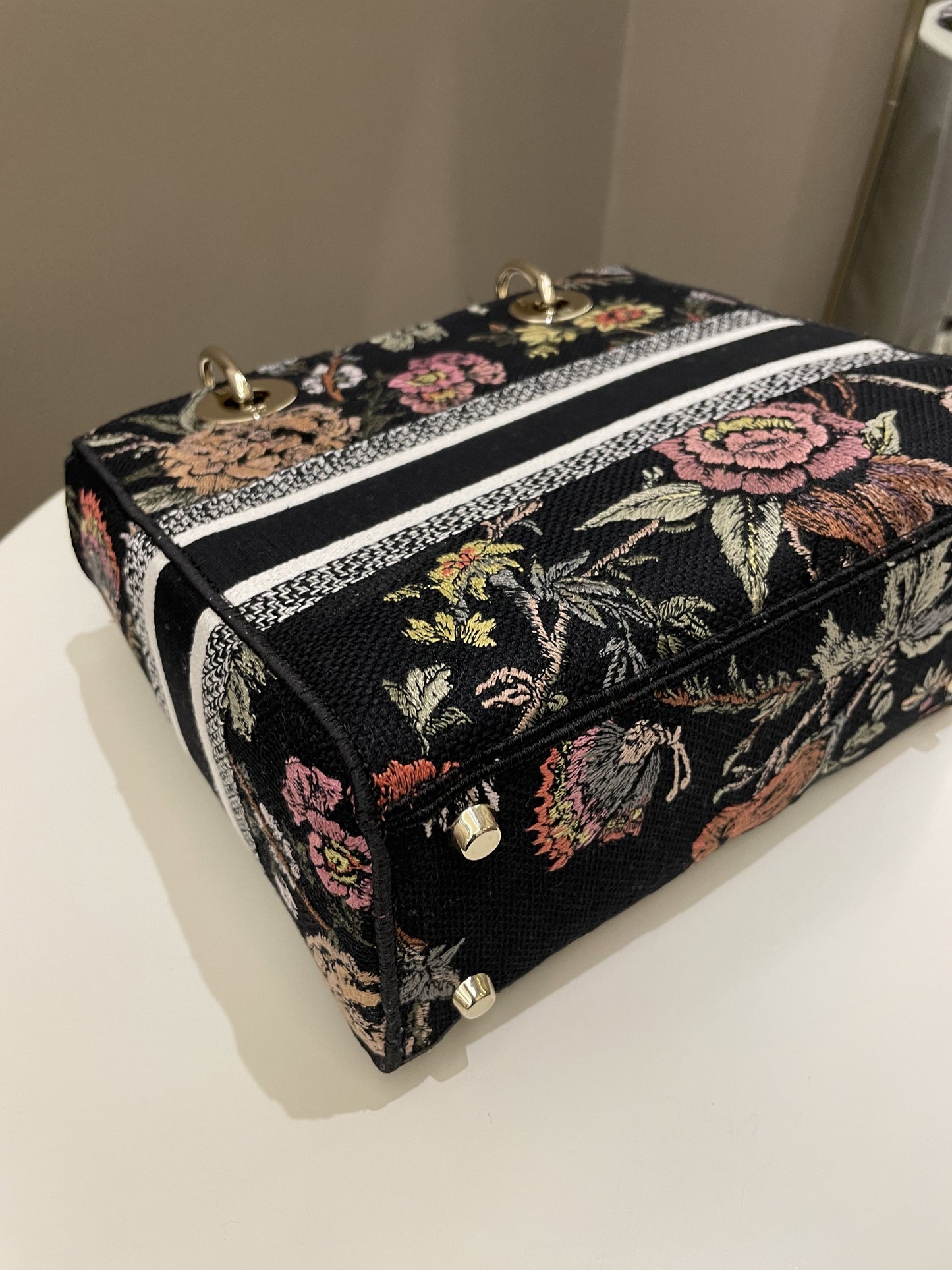 Dior Lady D-Lite Jardin Botanic Black Embroidery