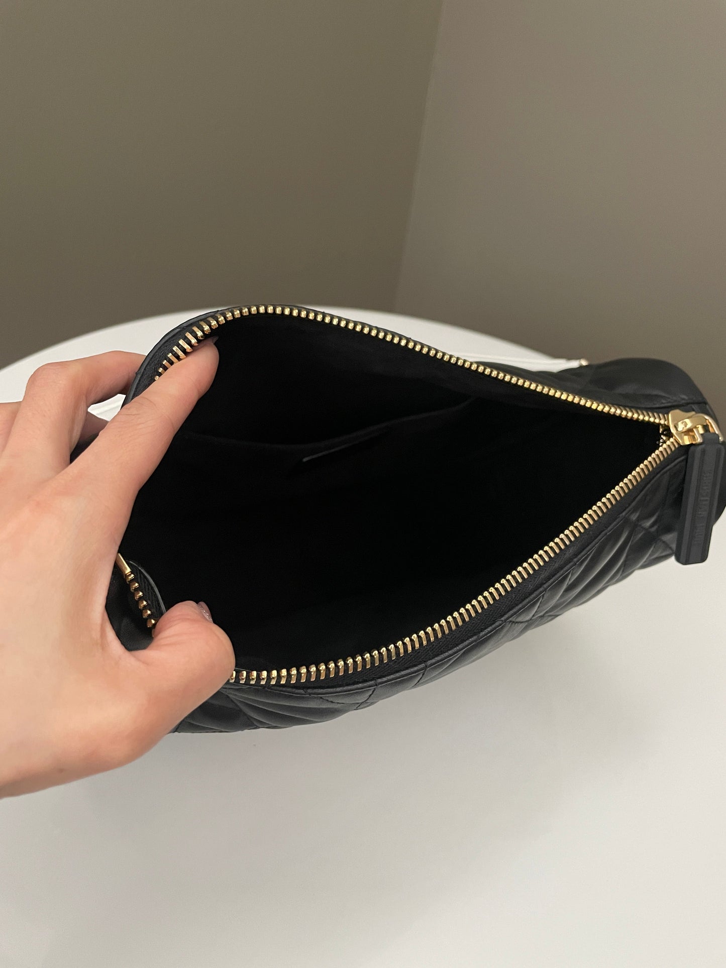 Dior Vibe Cannage Hobo Black Lambskin