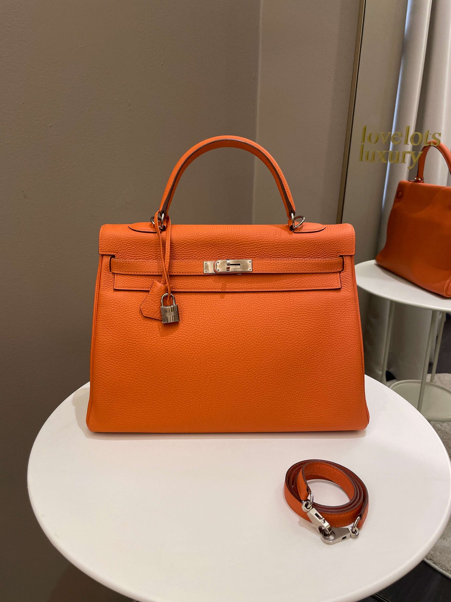 Hermes Kelly Retourne 35 Orange Togo