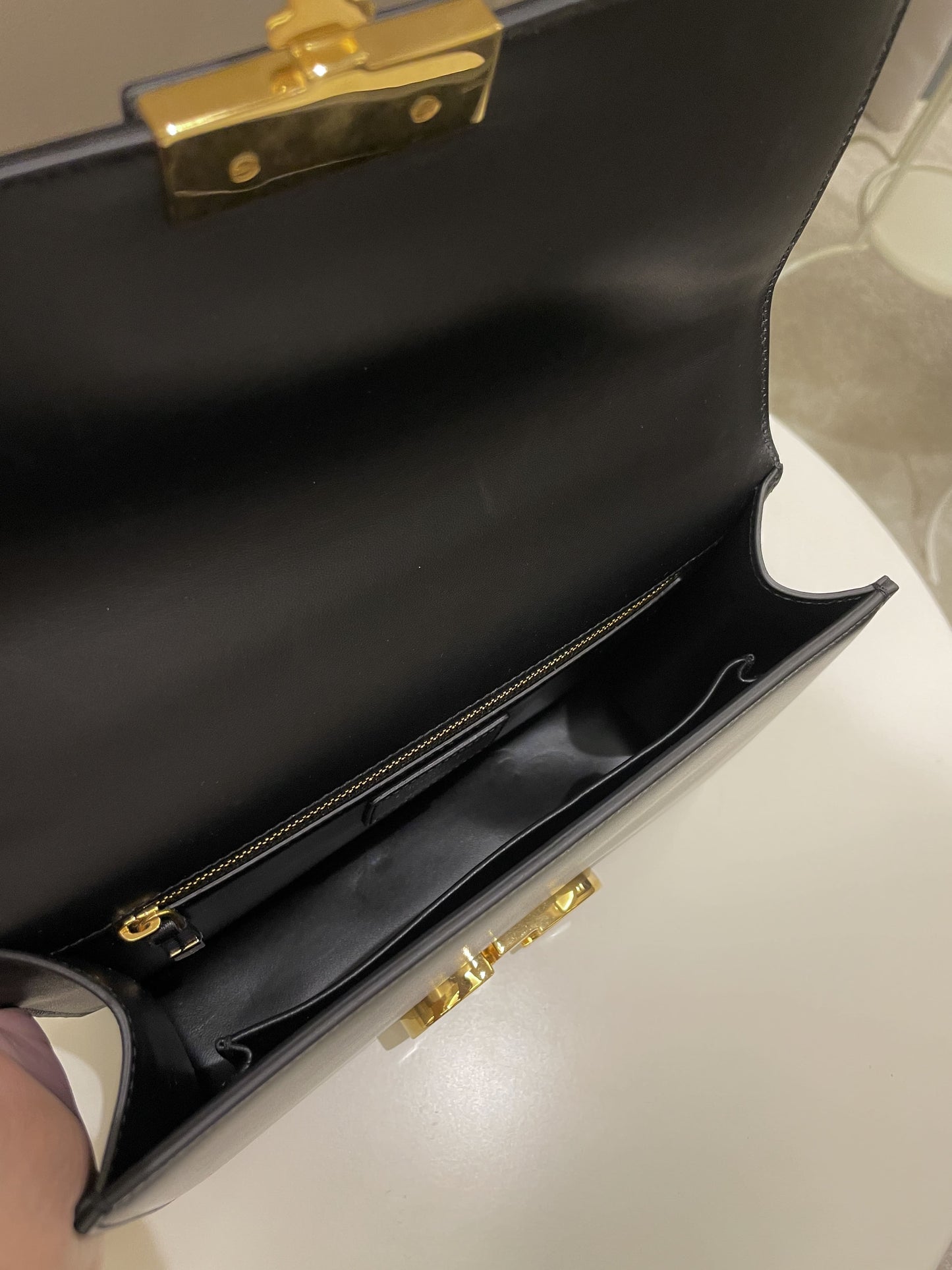 Dior Montaigne 30 Black Calfskin