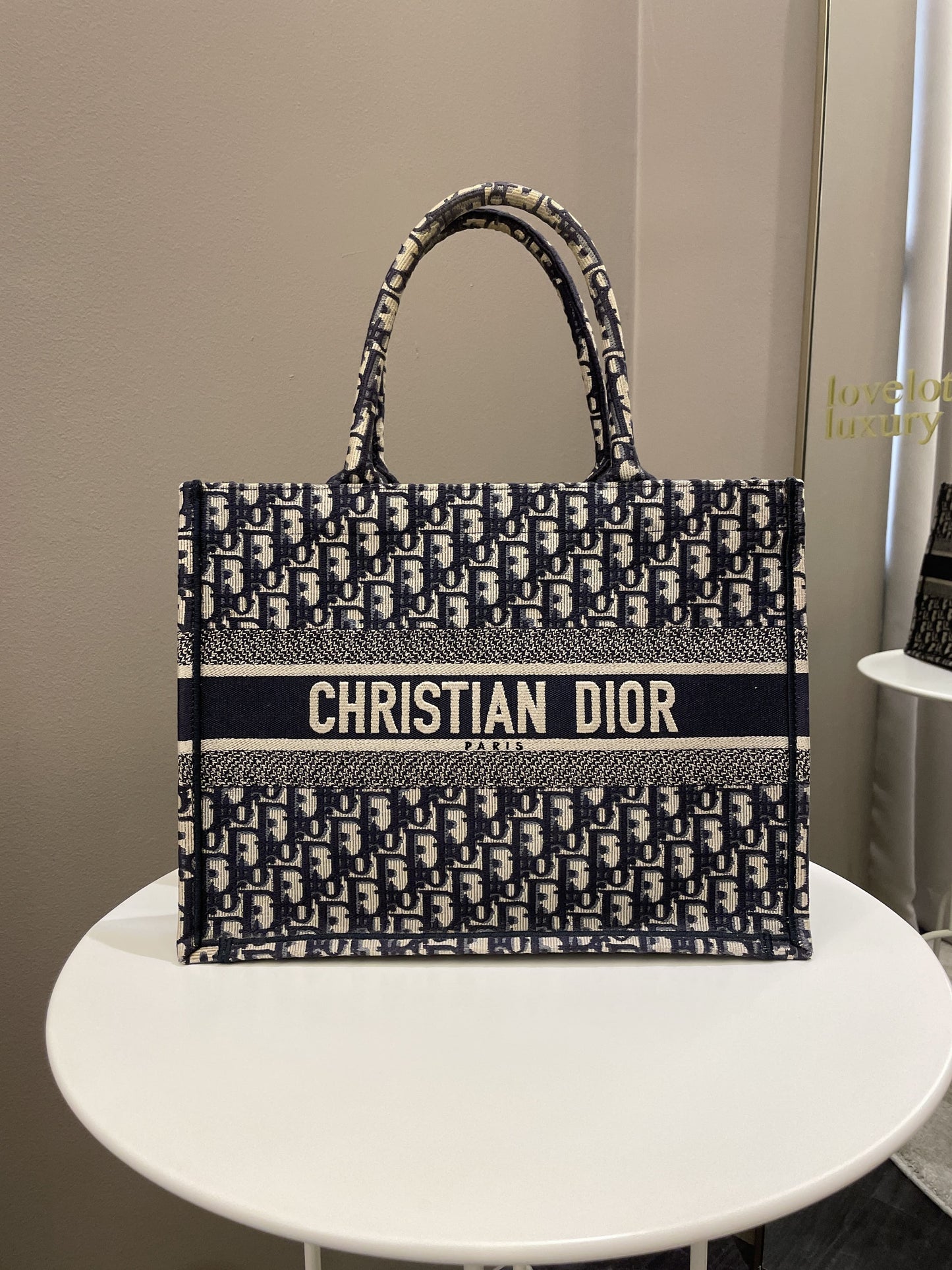 Dior Book Tote Blue Oblique