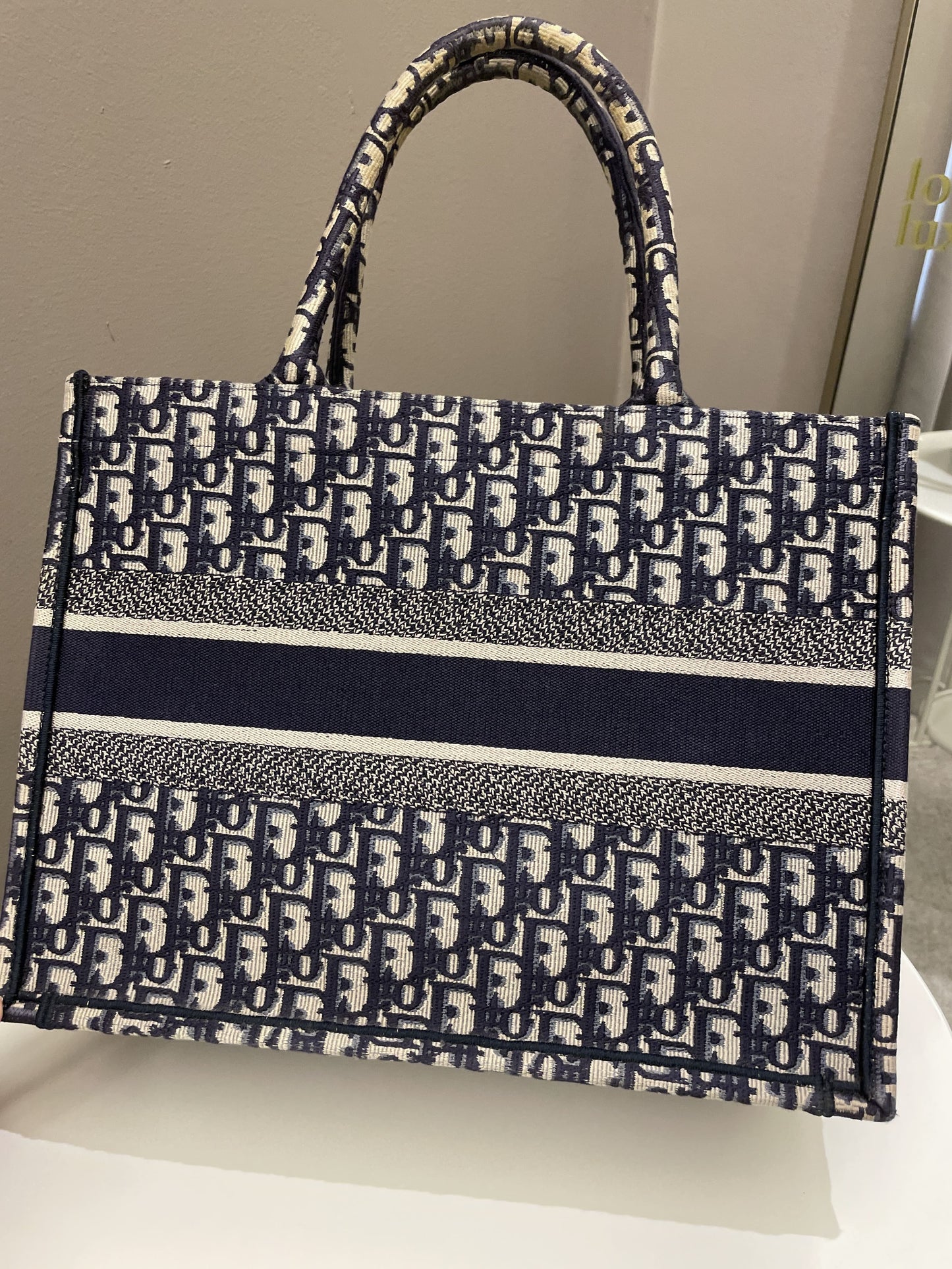 Dior Book Tote Blue Oblique