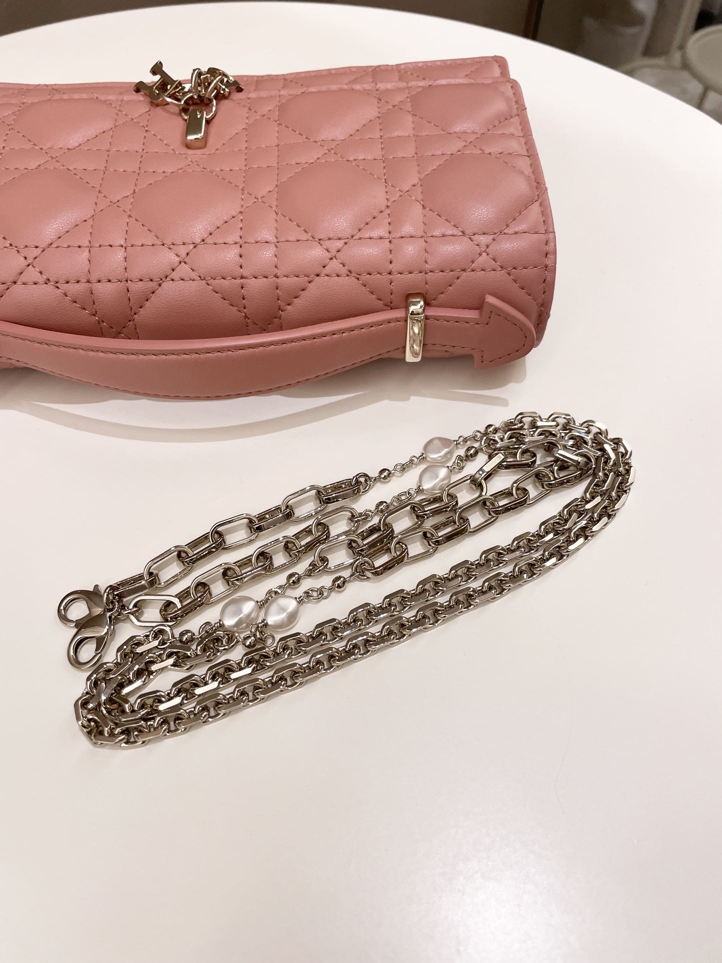 Dior Miss Mini Bag Rose Des Vents Lambskin