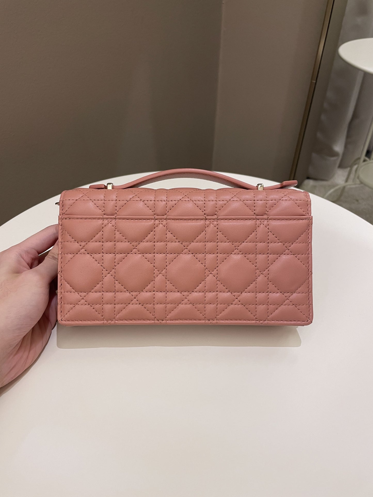 Dior Miss Mini Bag Rose Des Vents Lambskin