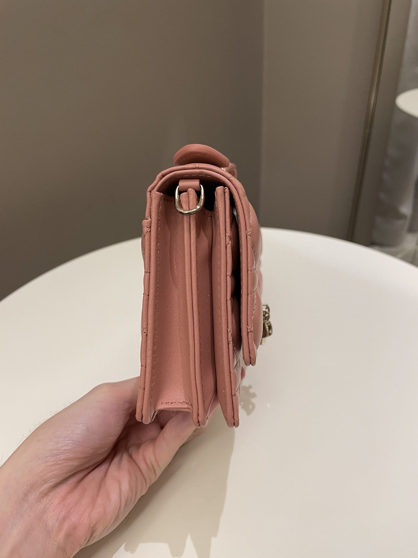 Dior Miss Mini Bag Rose Des Vents Lambskin