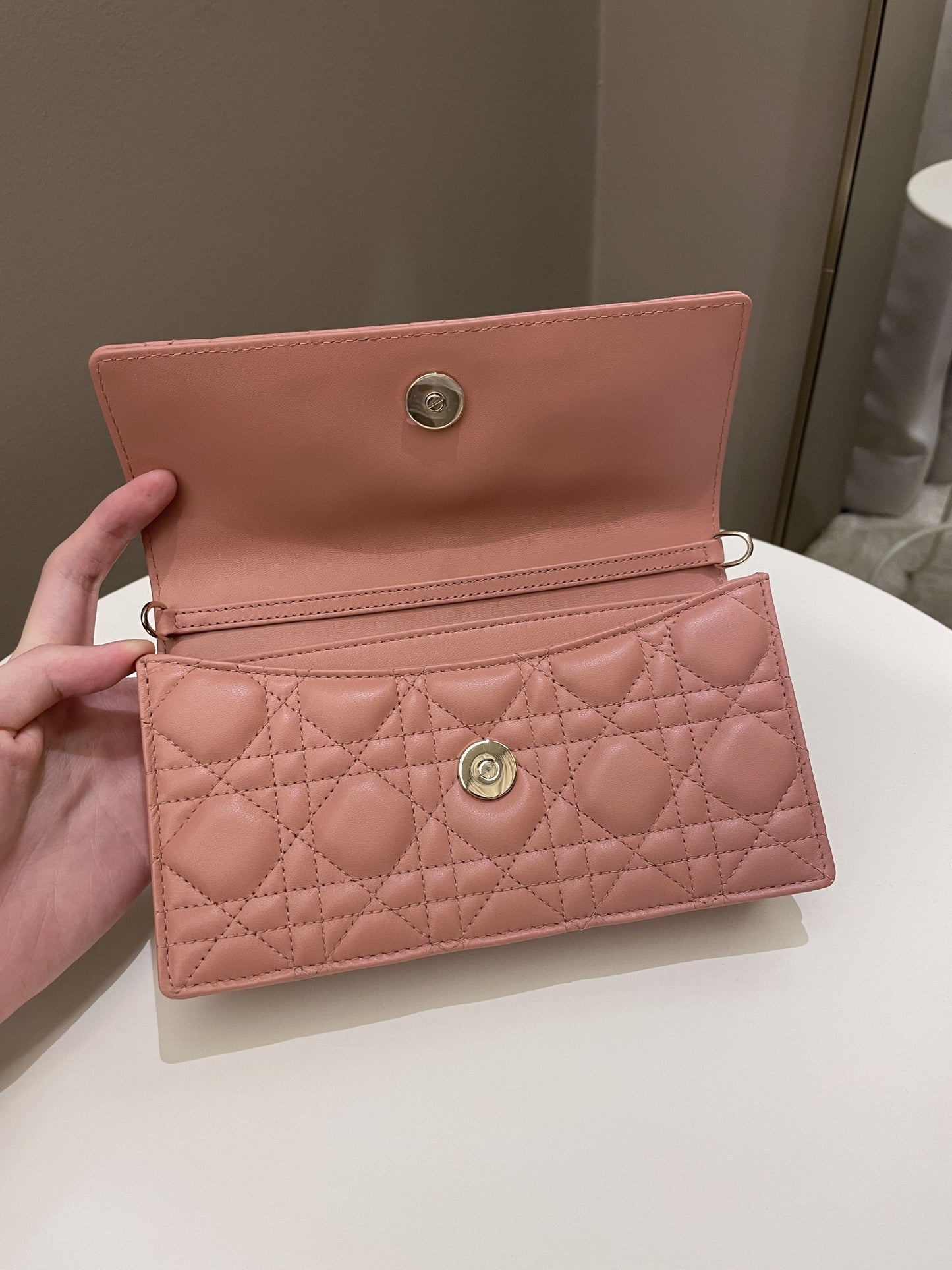 Dior Miss Mini Bag Rose Des Vents Lambskin