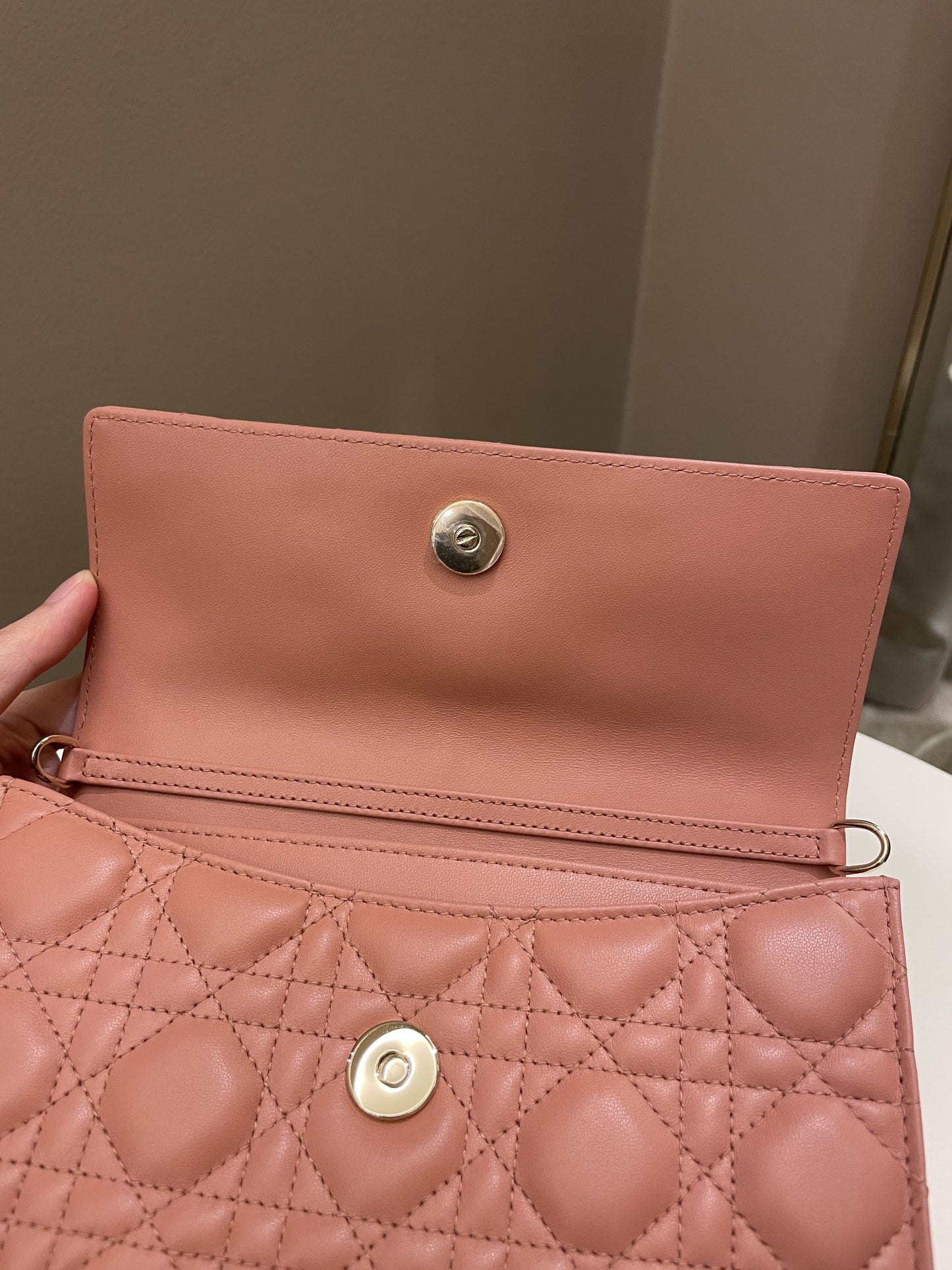 Dior Miss Mini Bag Rose Des Vents Lambskin