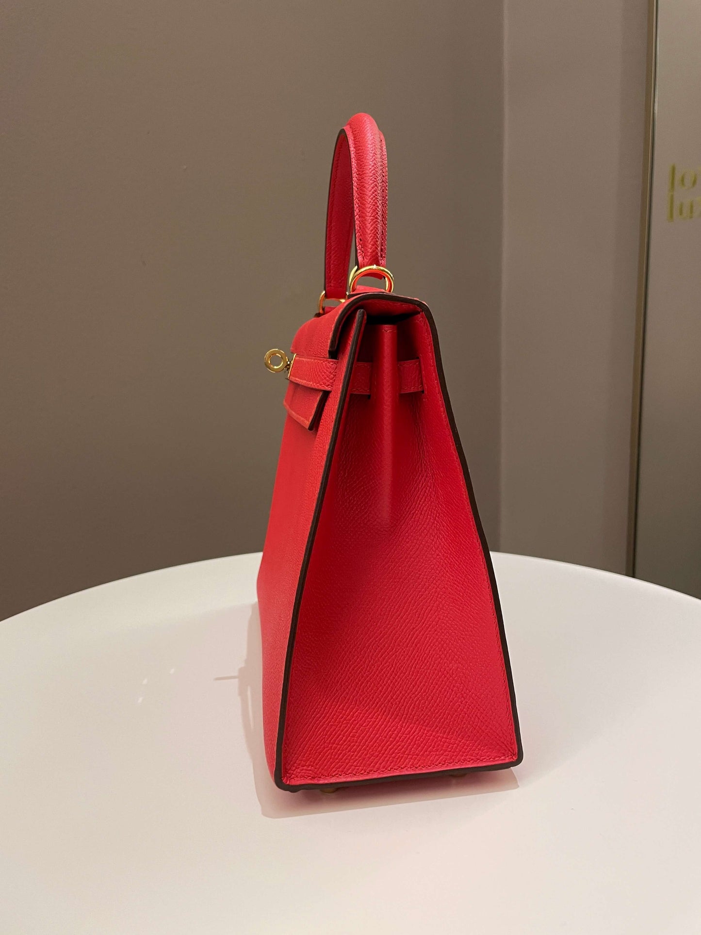 Hermes Kelly Sellier 25 Rouge Tomate Epsom