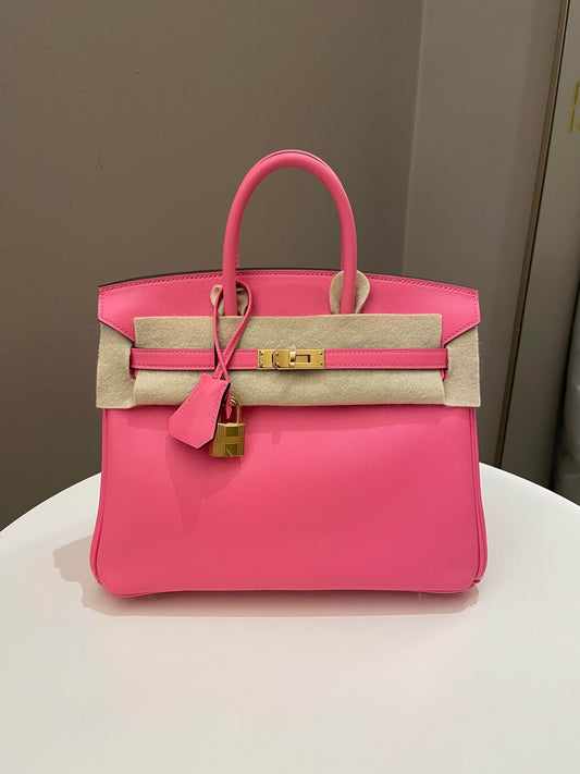 Hermes Birkin 25 Rose Azalee