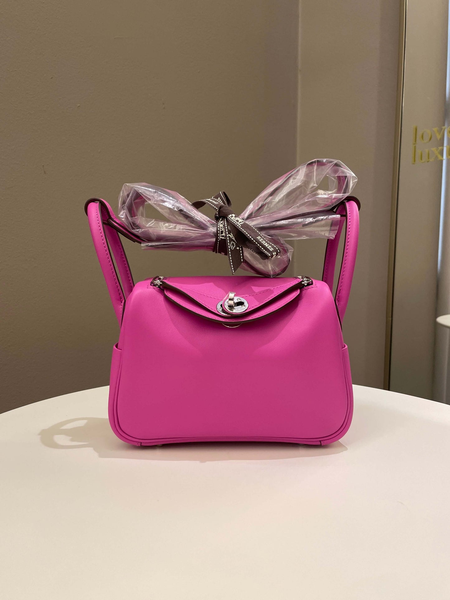 Hermes Mini Lindy Magnolia Swift