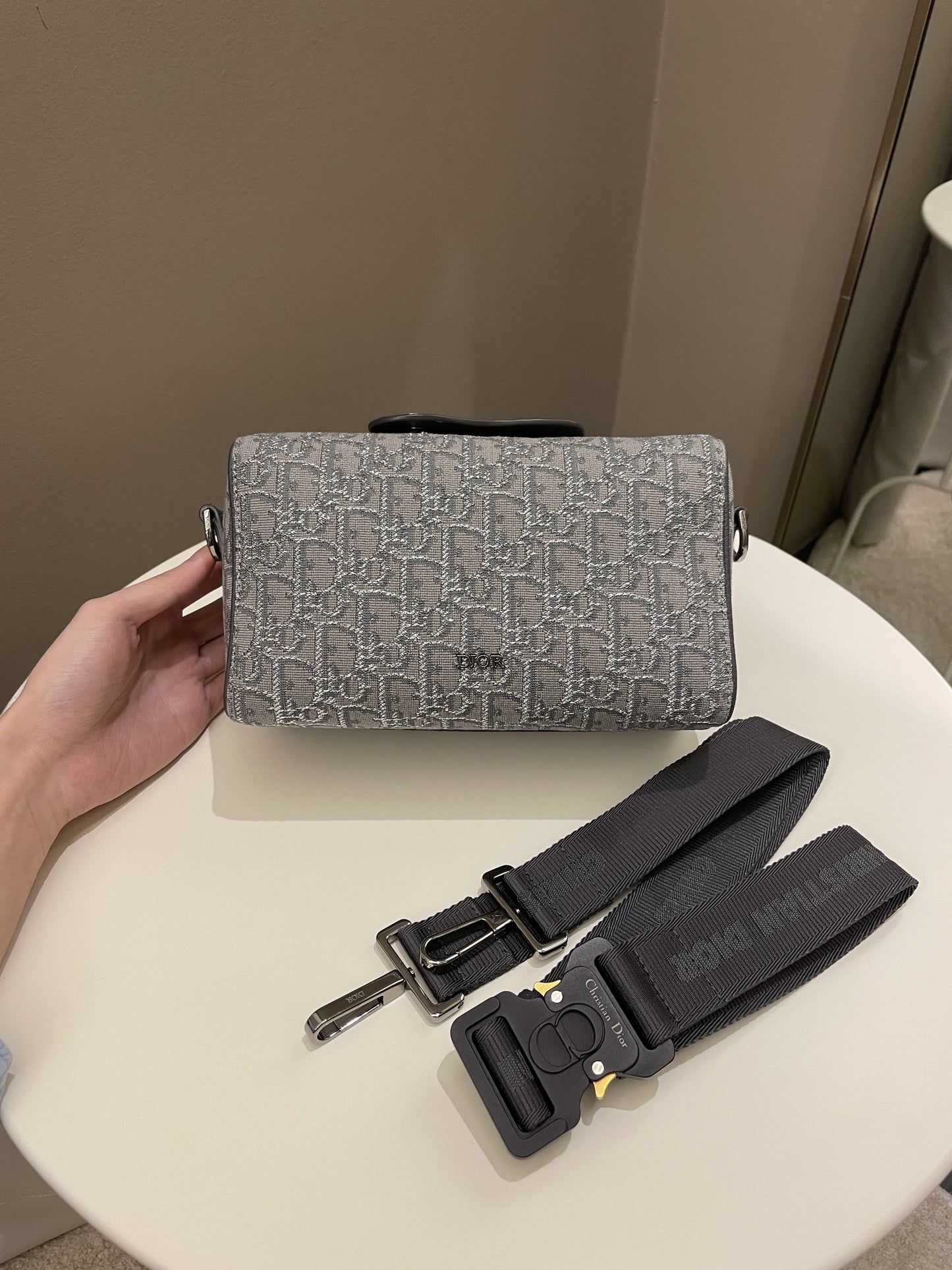 Dior Lingot 22 Grey Oblique Dark