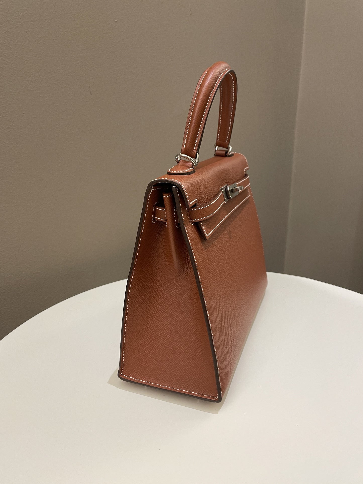 Hermes Kelly Sellier 25 Sienne Epsom