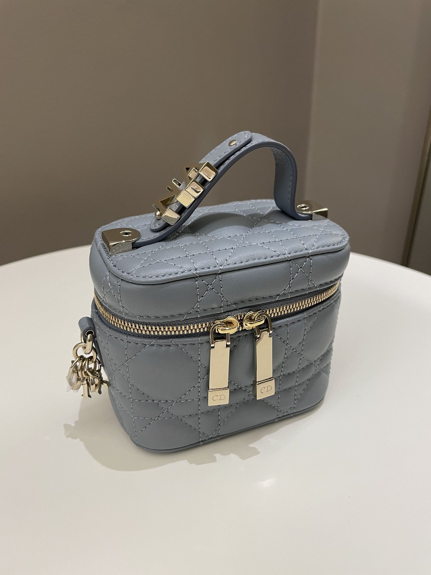 Dior Micro Lady Dior Vanity Case Cloud Blue