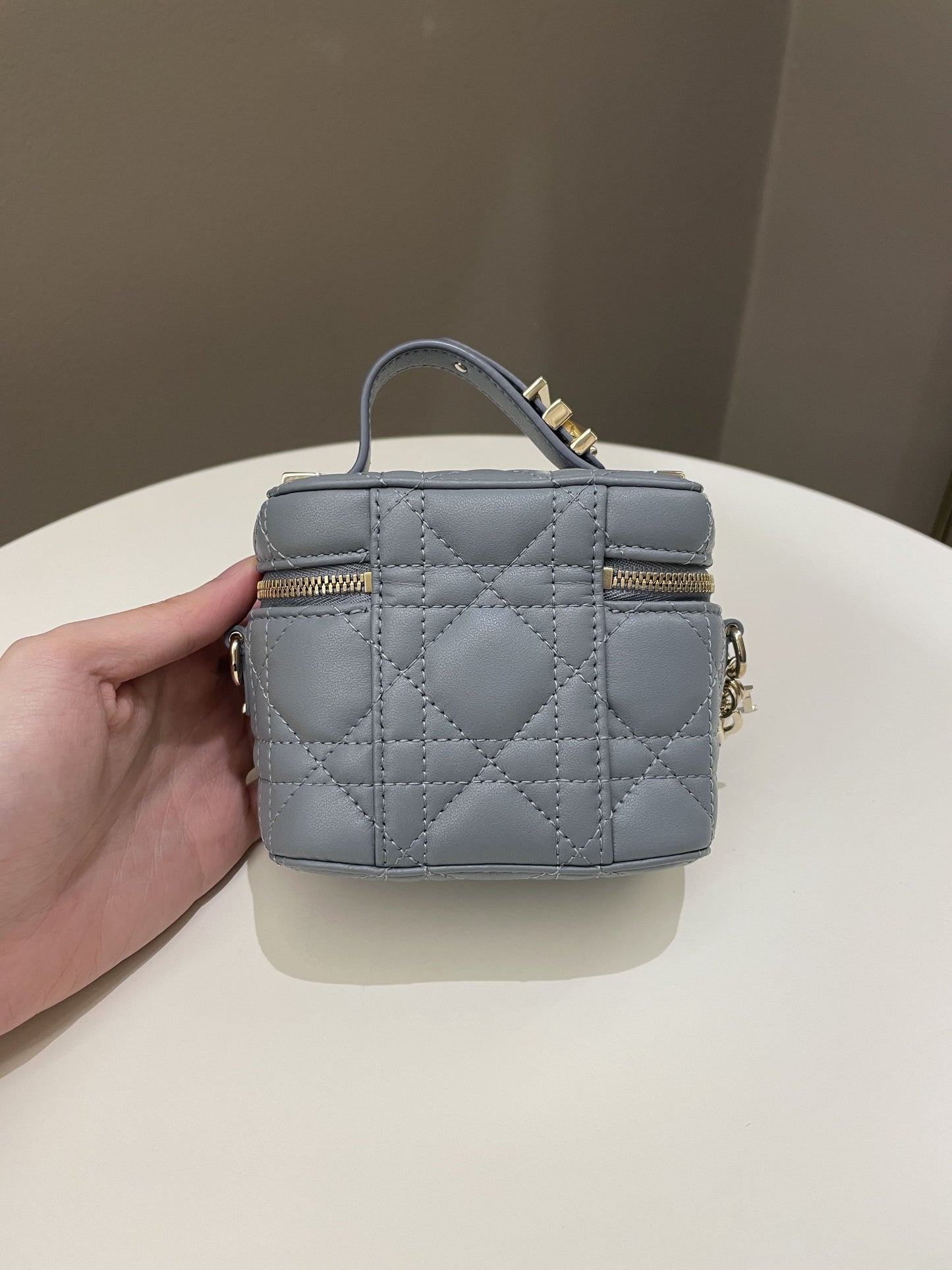 Dior Micro Lady Dior Vanity Case Cloud Blue