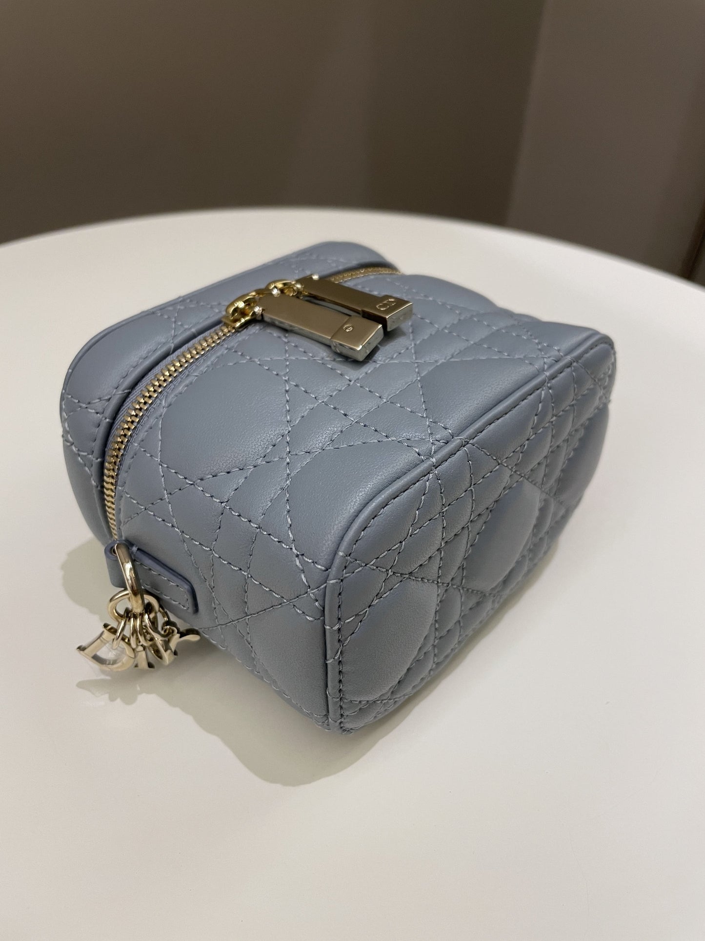 Dior Micro Lady Dior Vanity Case Cloud Blue