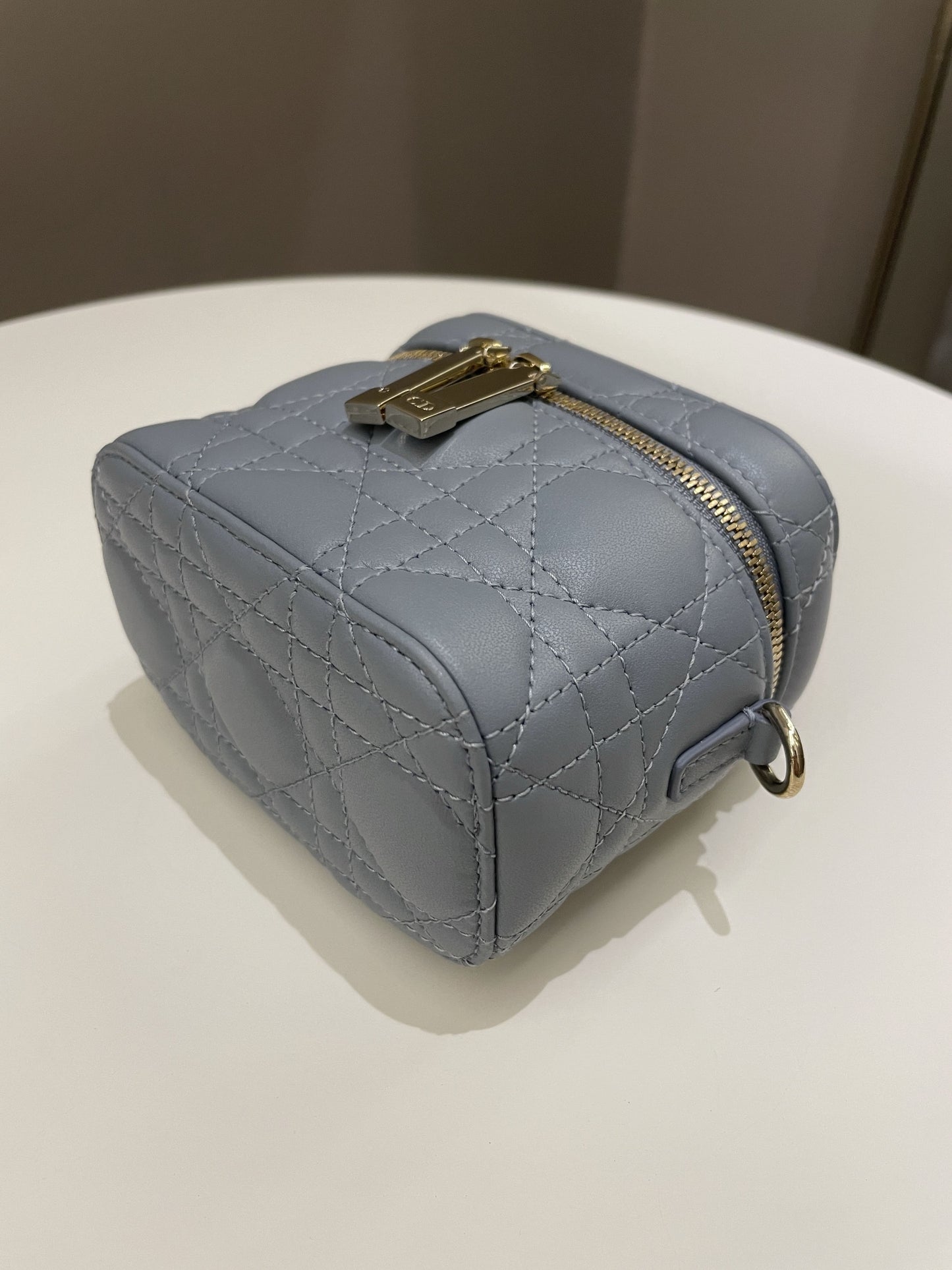 Dior Micro Lady Dior Vanity Case Cloud Blue