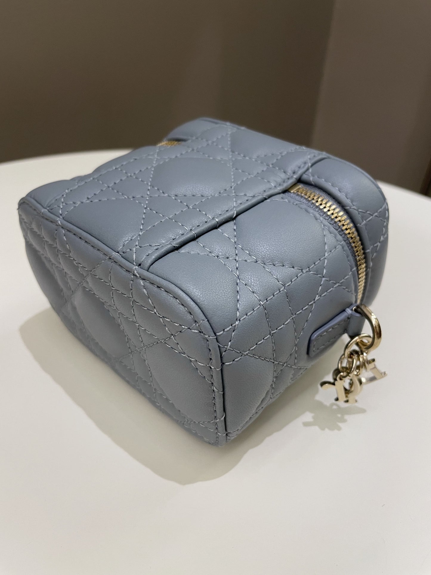 Dior Micro Lady Dior Vanity Case Cloud Blue