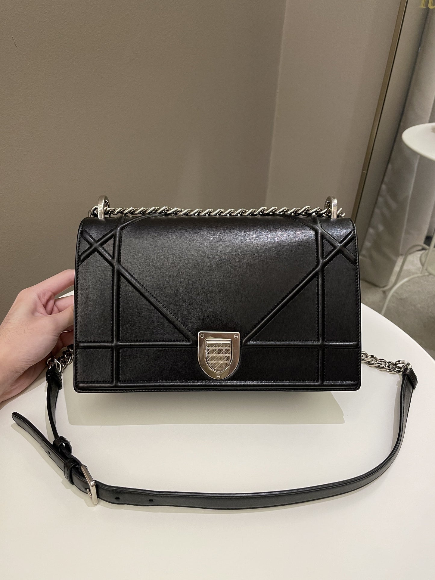 Dior Diorama Bag Black Smooth Calfskin