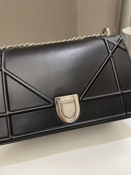 Dior Diorama Bag Black Smooth Calfskin