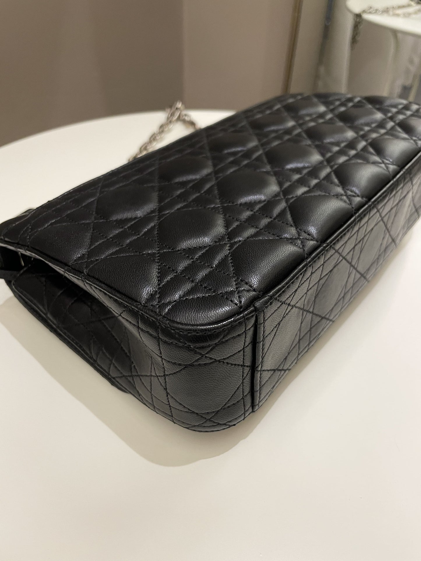 Dior Miss Dior Cannage Shoulder Bag Black Lambskin