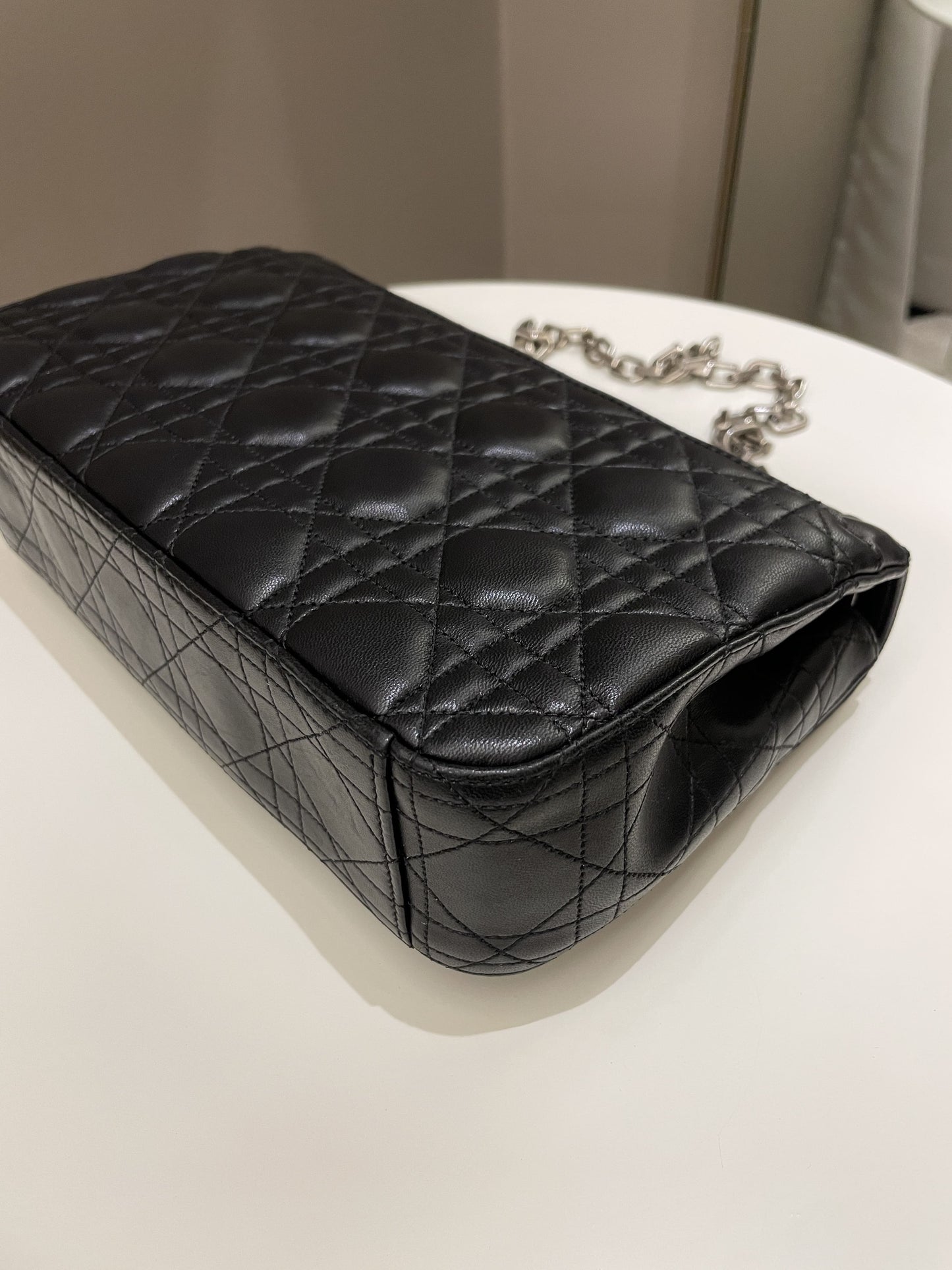 Dior Miss Dior Cannage Shoulder Bag Black Lambskin