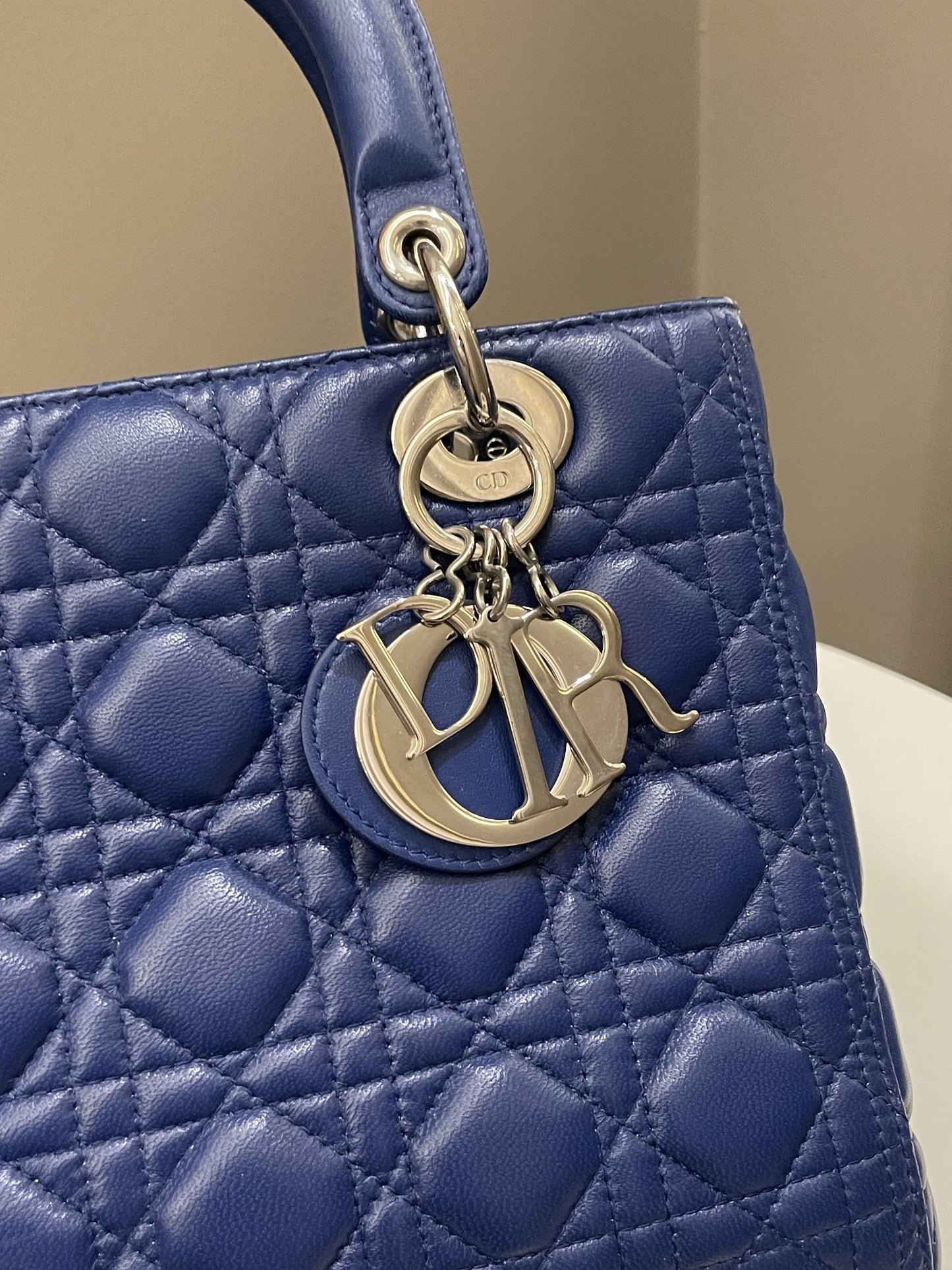 Dior Classic Lady Dior Navy Blue Lambskin