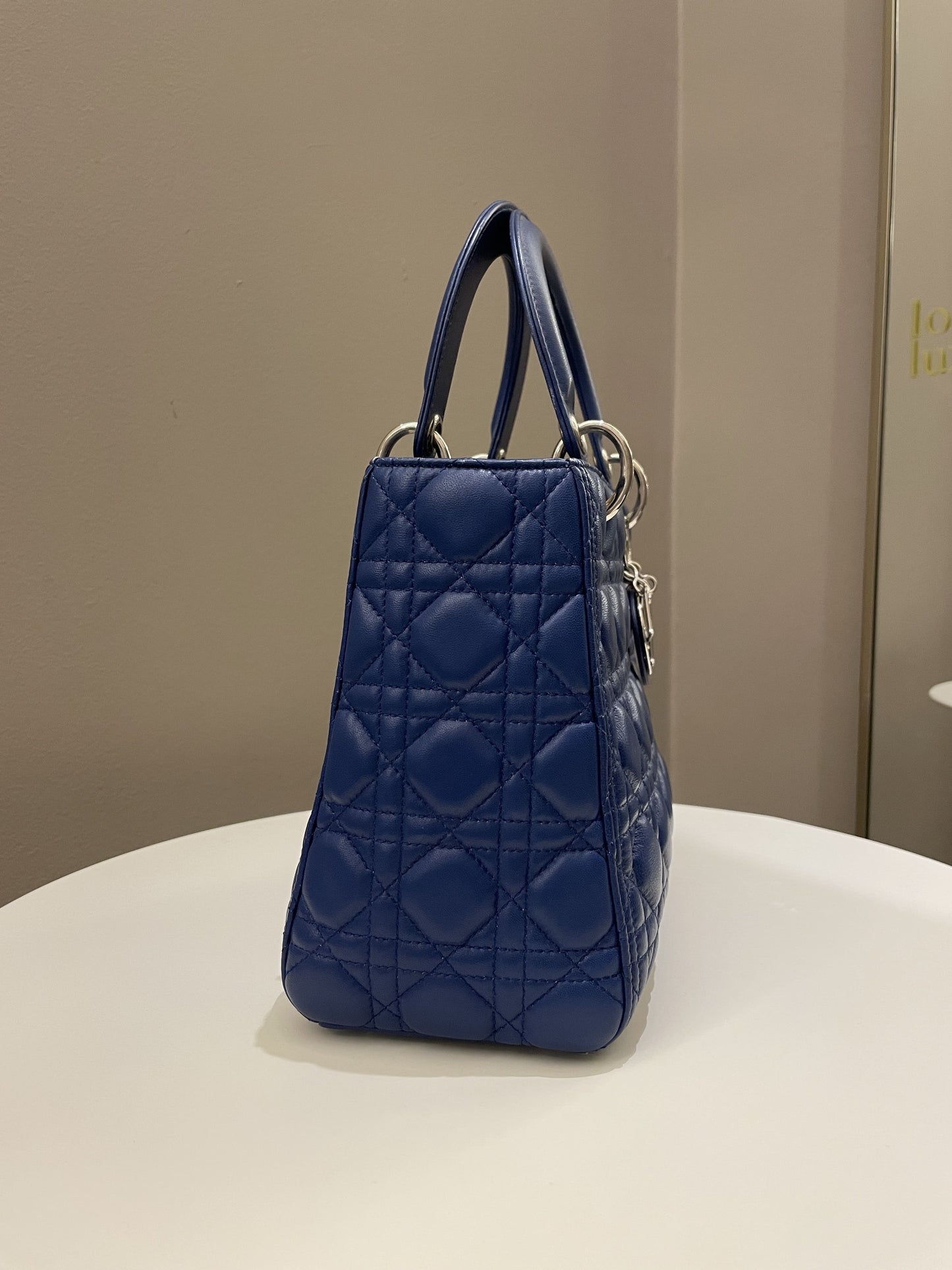 Dior Classic Lady Dior Navy Blue Lambskin