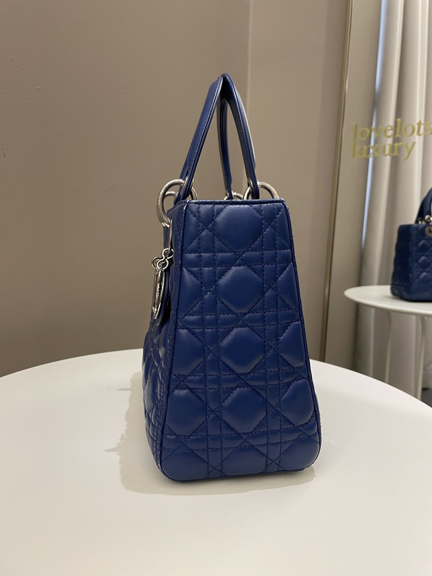 Dior Classic Lady Dior Navy Blue Lambskin