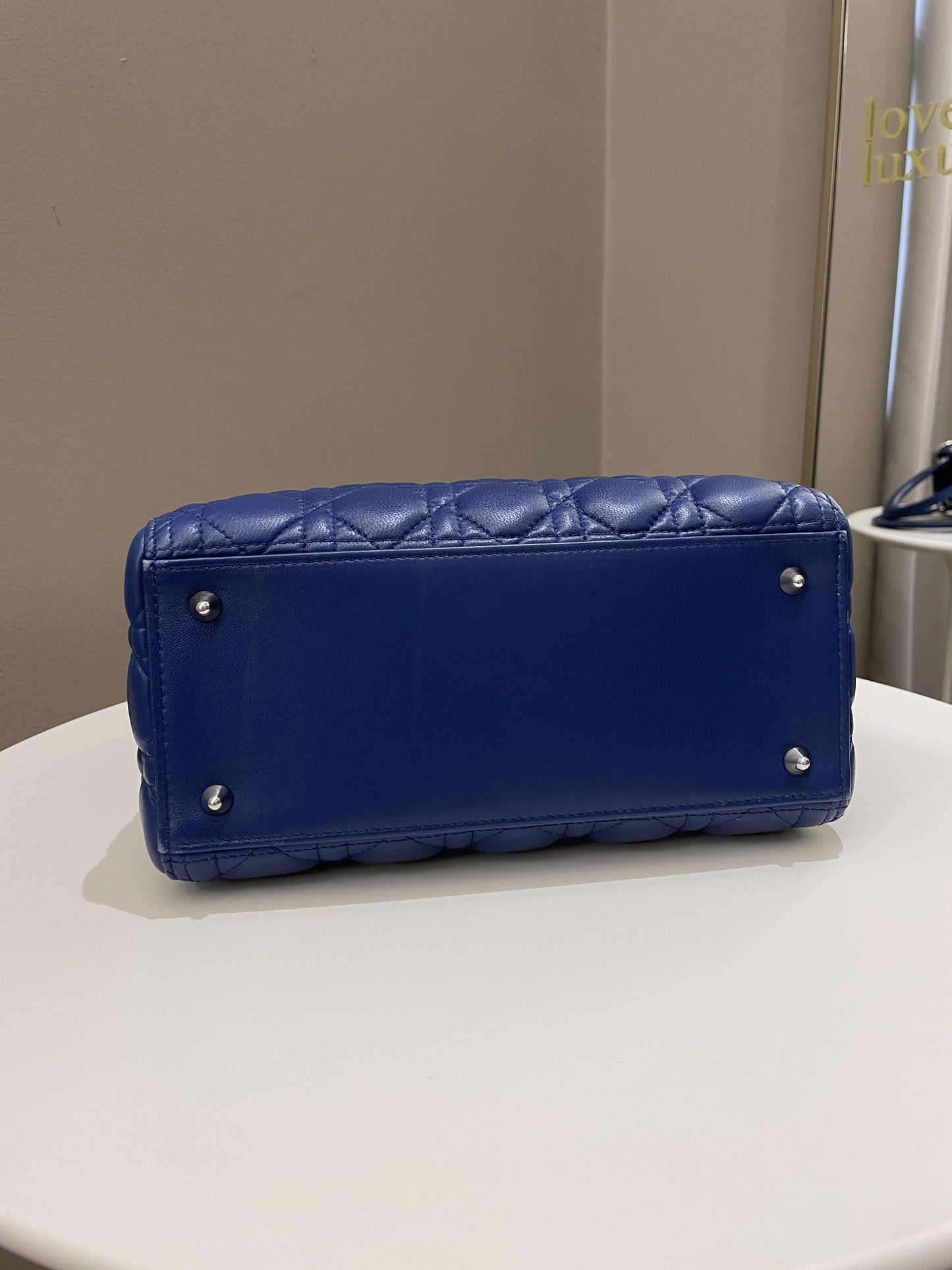 Dior Classic Lady Dior Navy Blue Lambskin