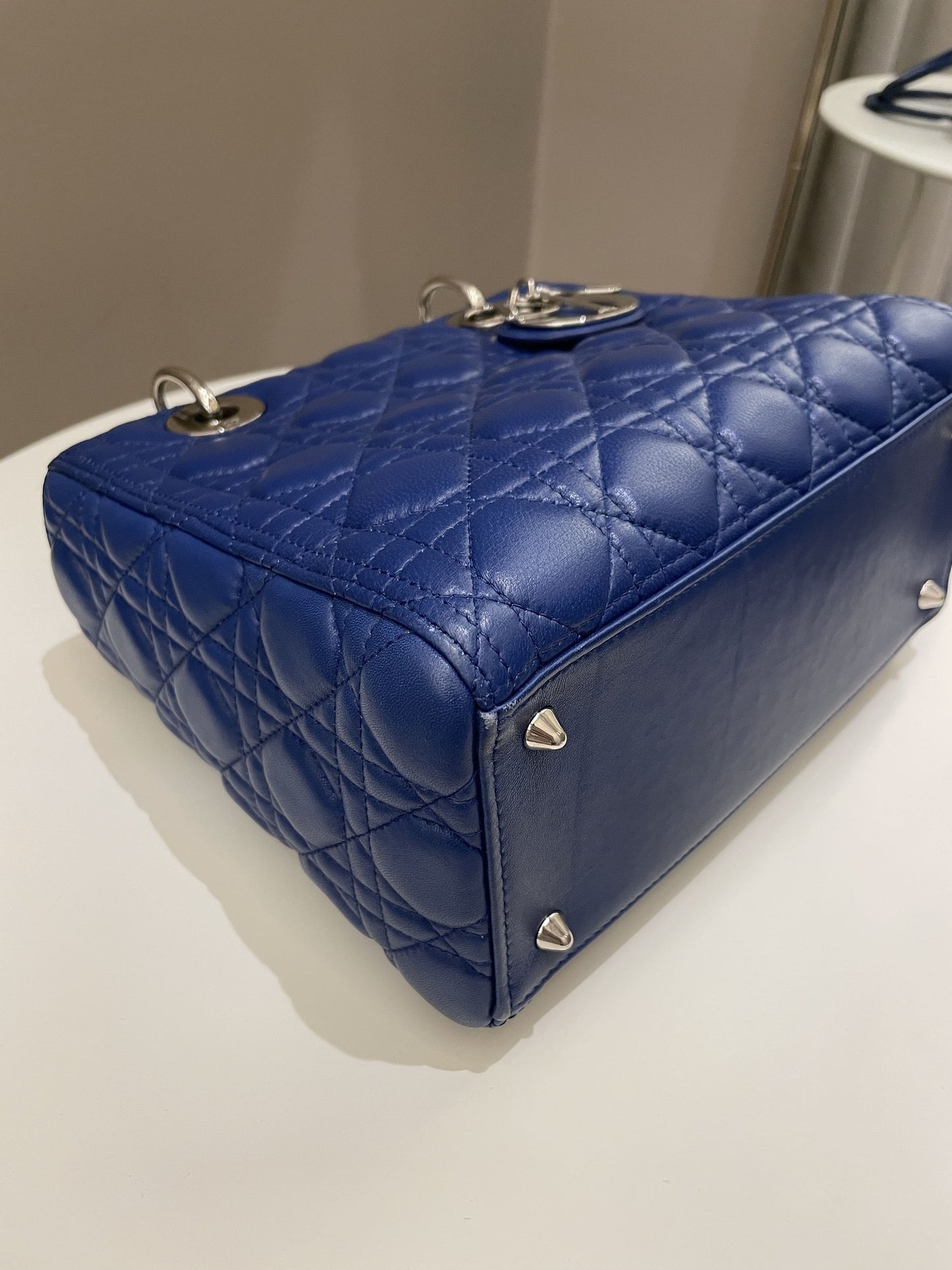 Dior Classic Lady Dior Navy Blue Lambskin