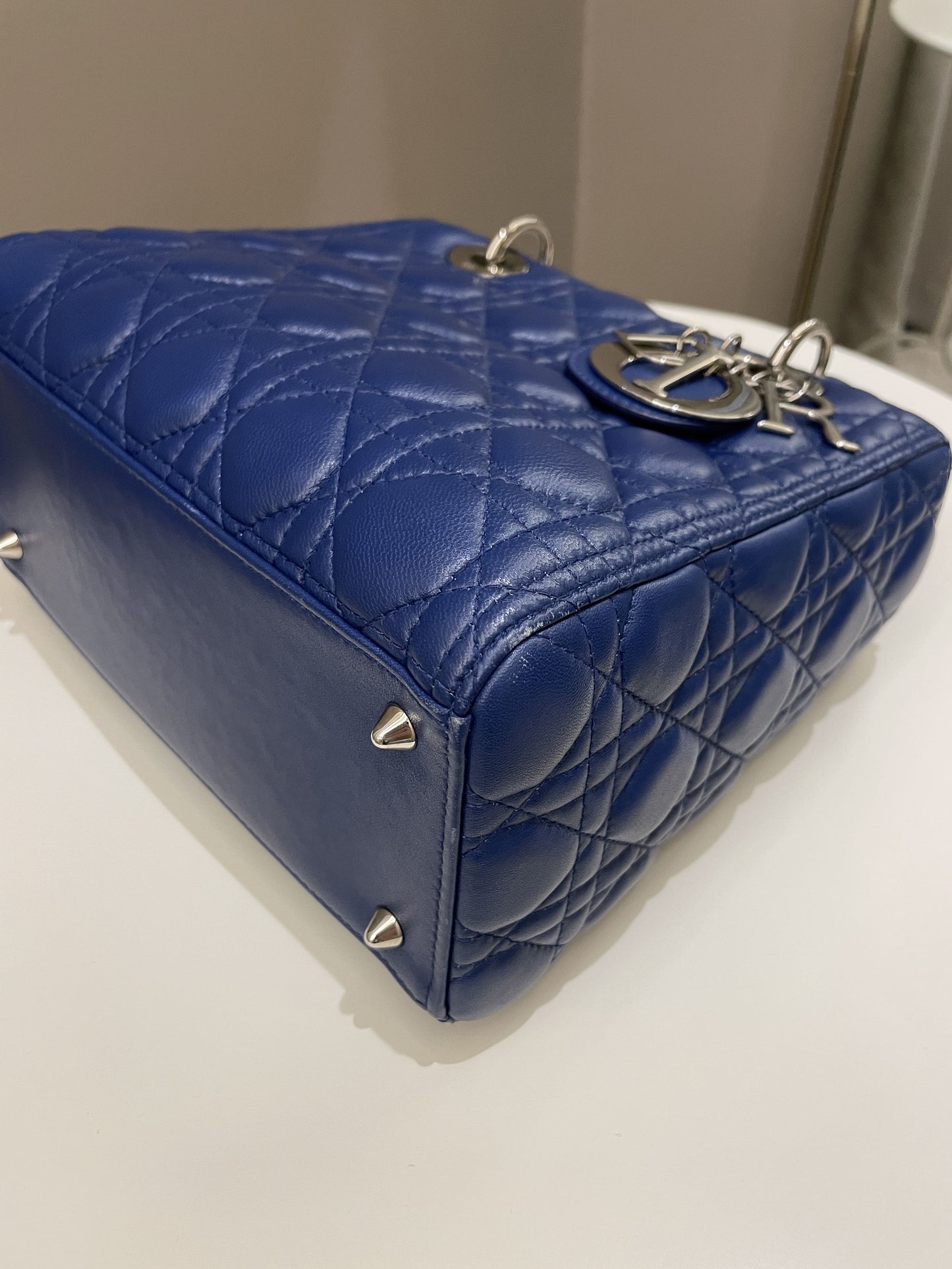 Dior Classic Lady Dior Navy Blue Lambskin