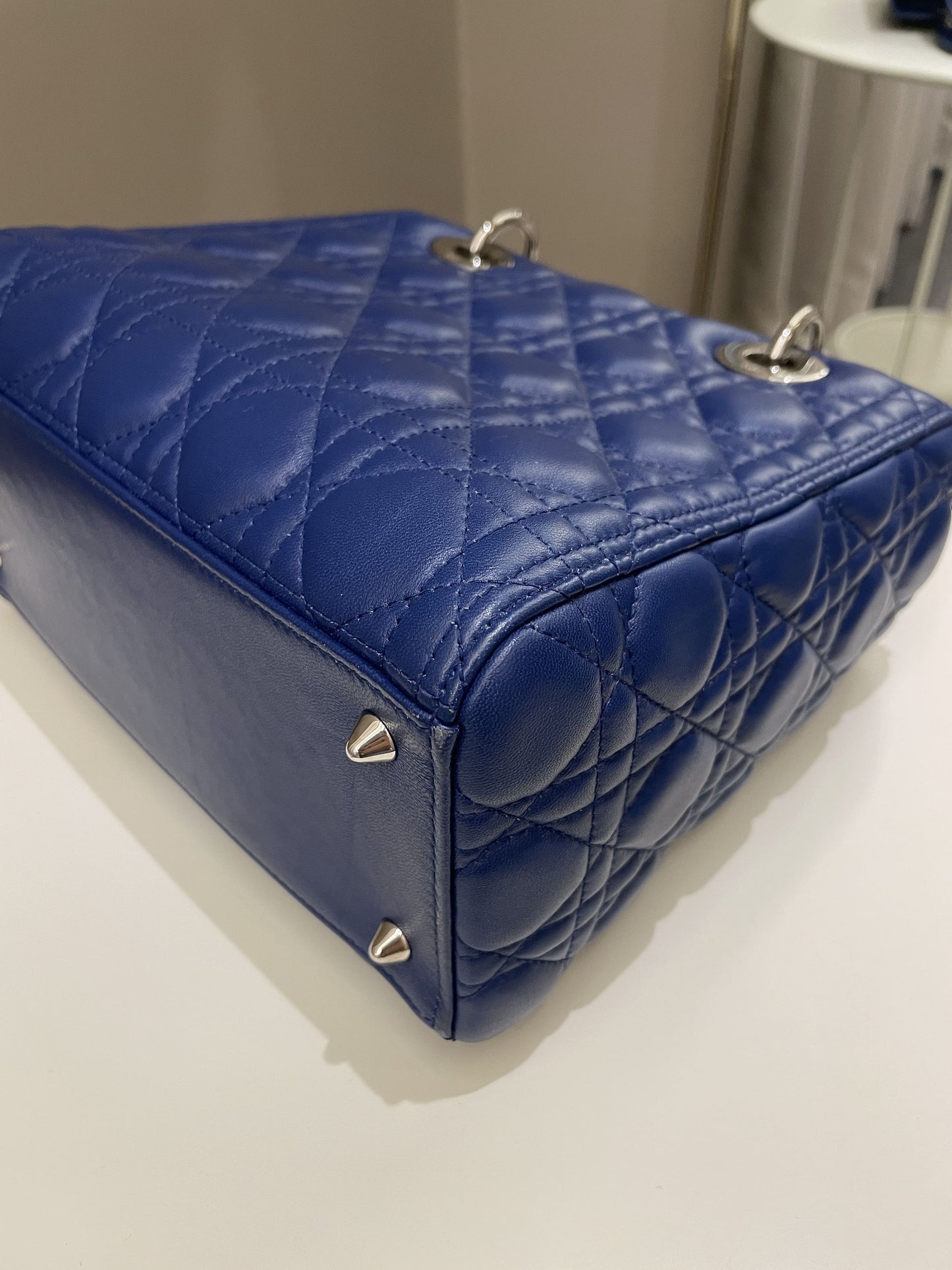 Dior Classic Lady Dior Navy Blue Lambskin