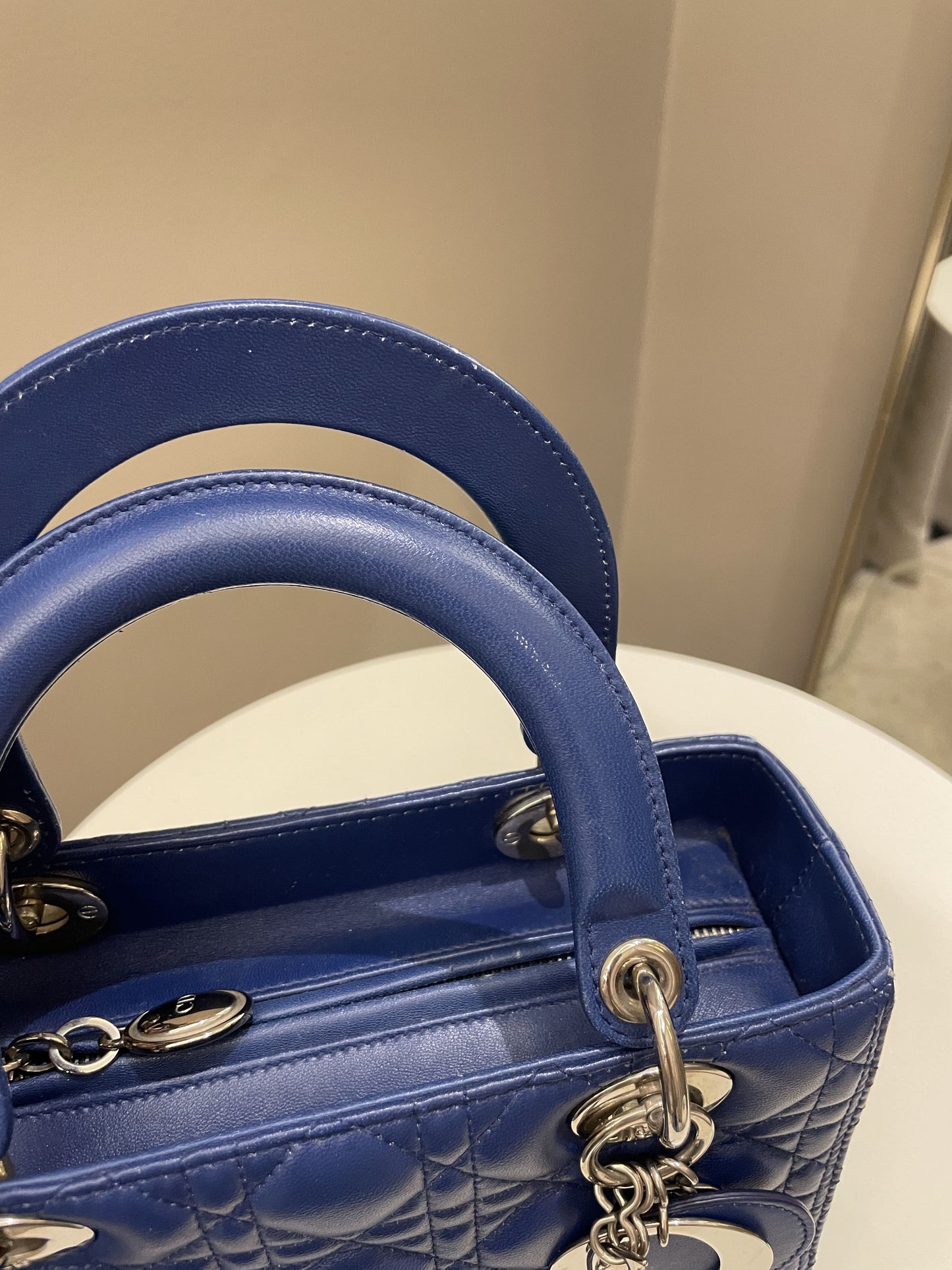 Dior Classic Lady Dior Navy Blue Lambskin