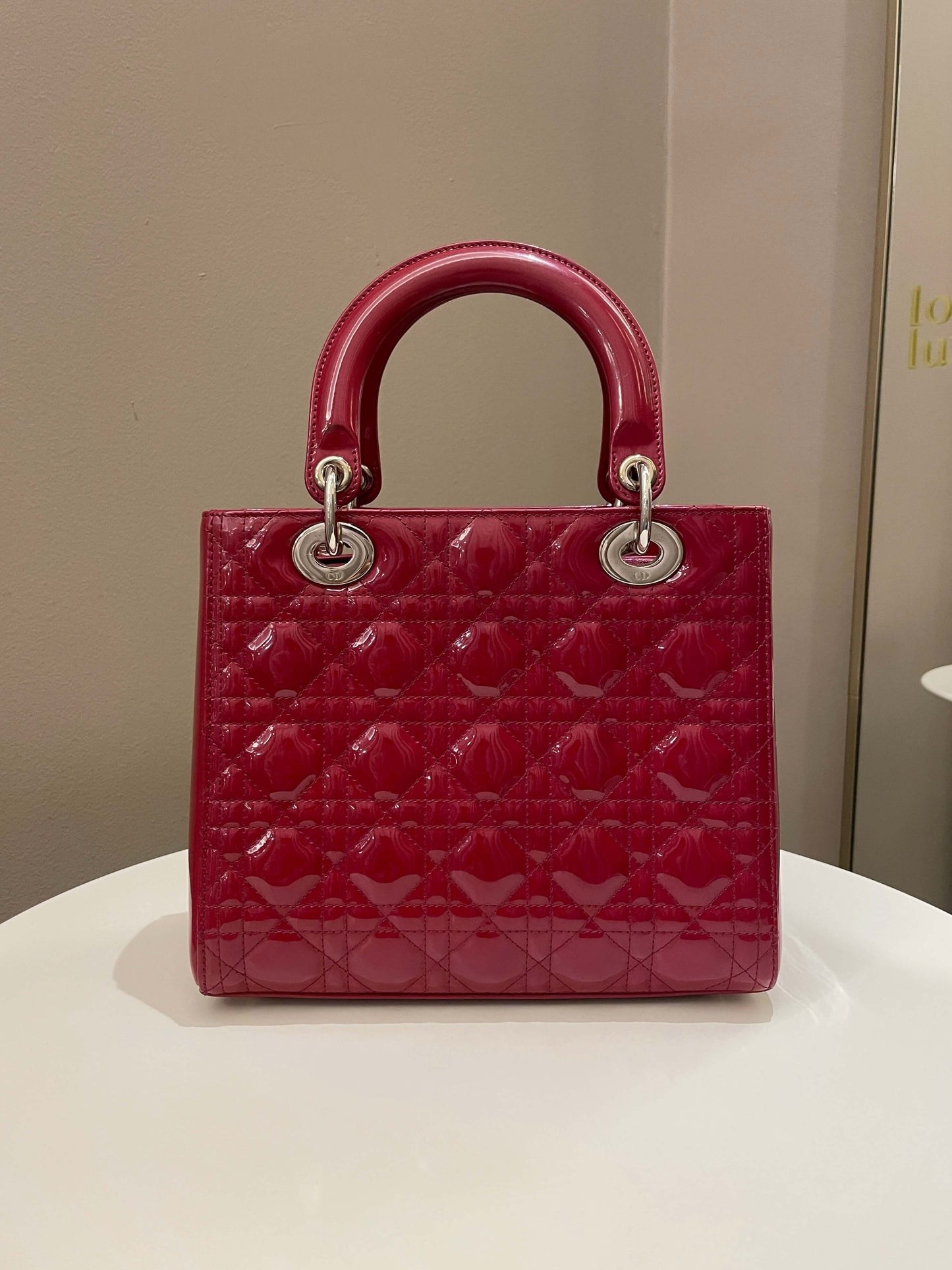 Dior Classic Lady Dior Red Patent