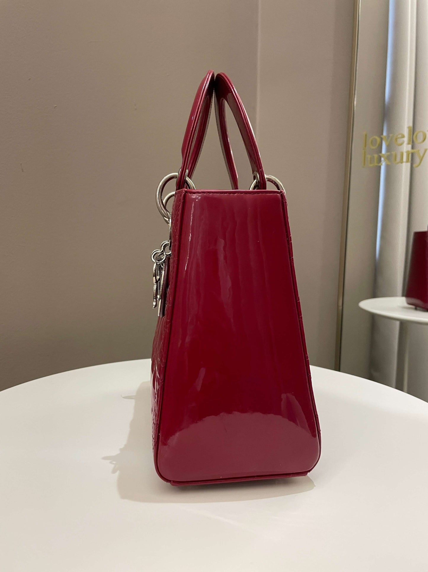 Dior Classic Lady Dior Red Patent